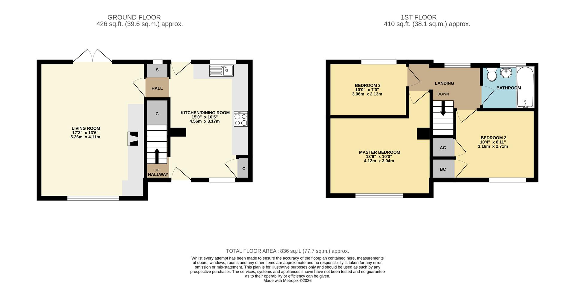 44, Elizabeth Road, Blandford Forum floorplan