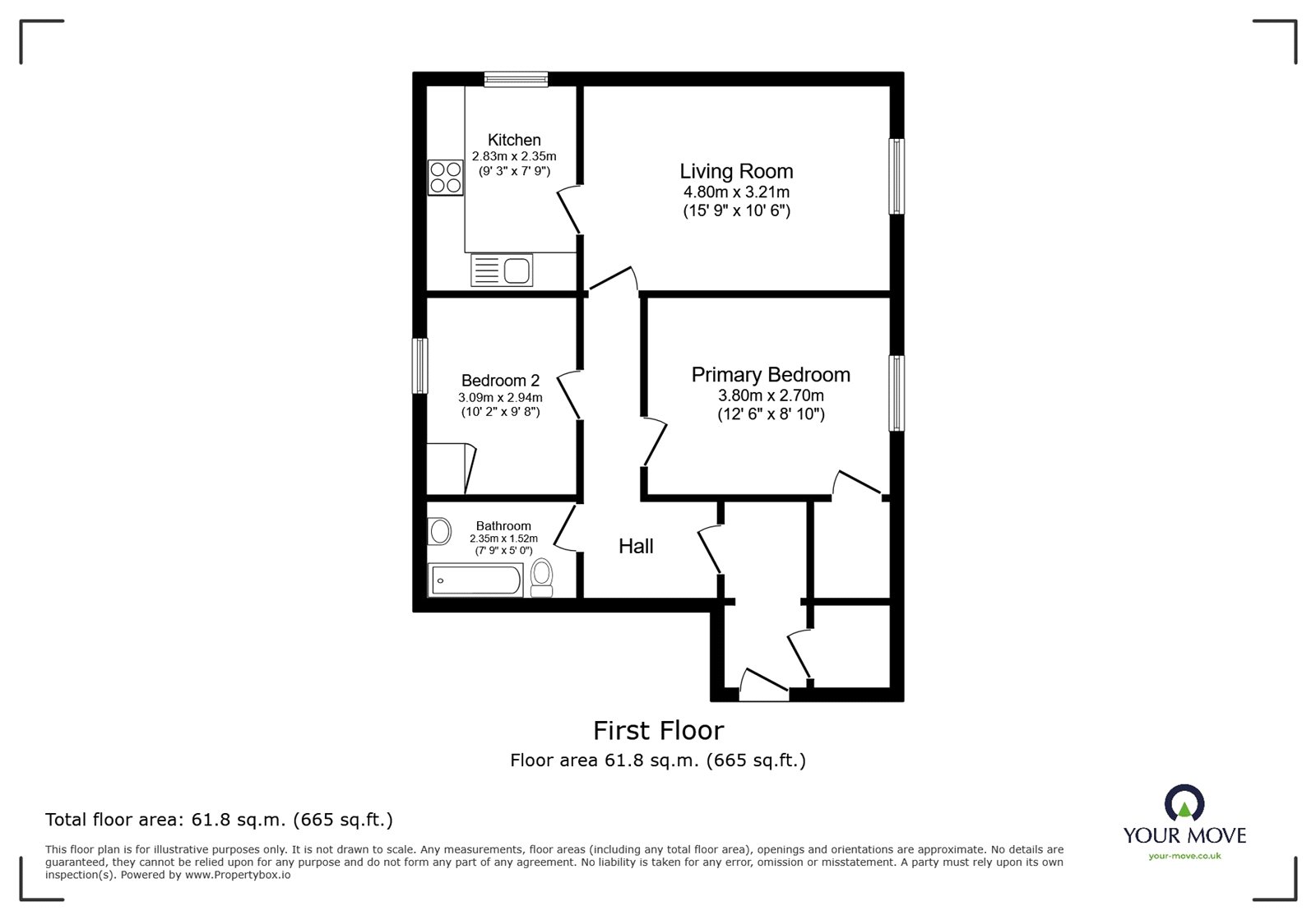 Flat 3, Jackson Court,, High Cross Street, Cumbria floorplan