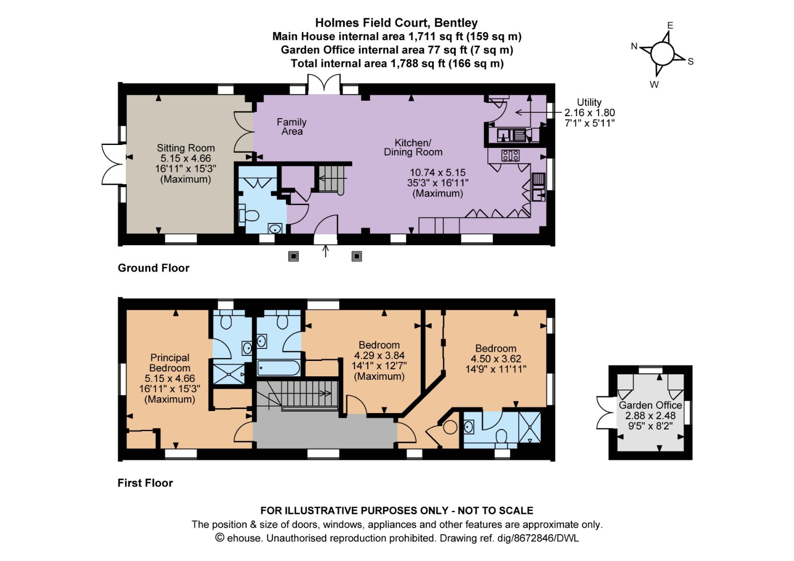 6, Holmes Field Court, Farnham floorplan