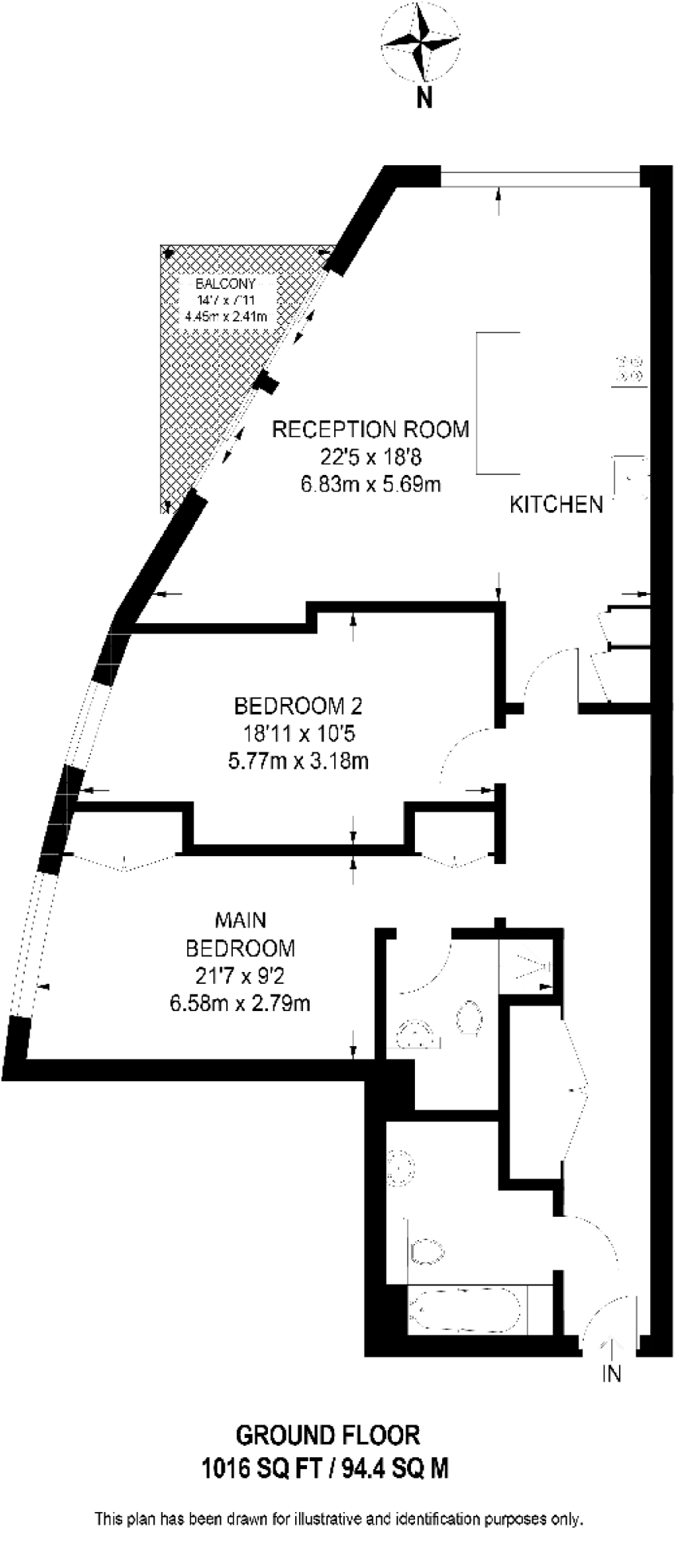 The Galley, Gallions Reach floorplan