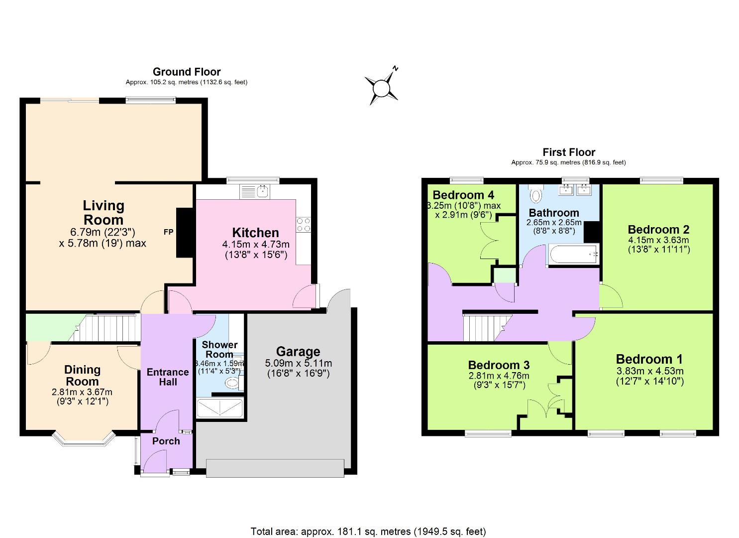 82, Newbold Road, Nuneaton floorplan