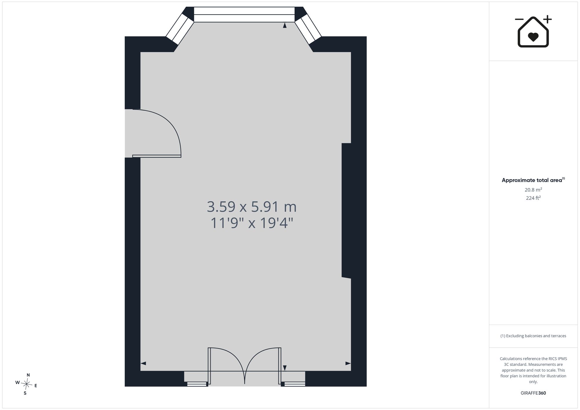 54 Crwys Terrace, Swansea floorplan