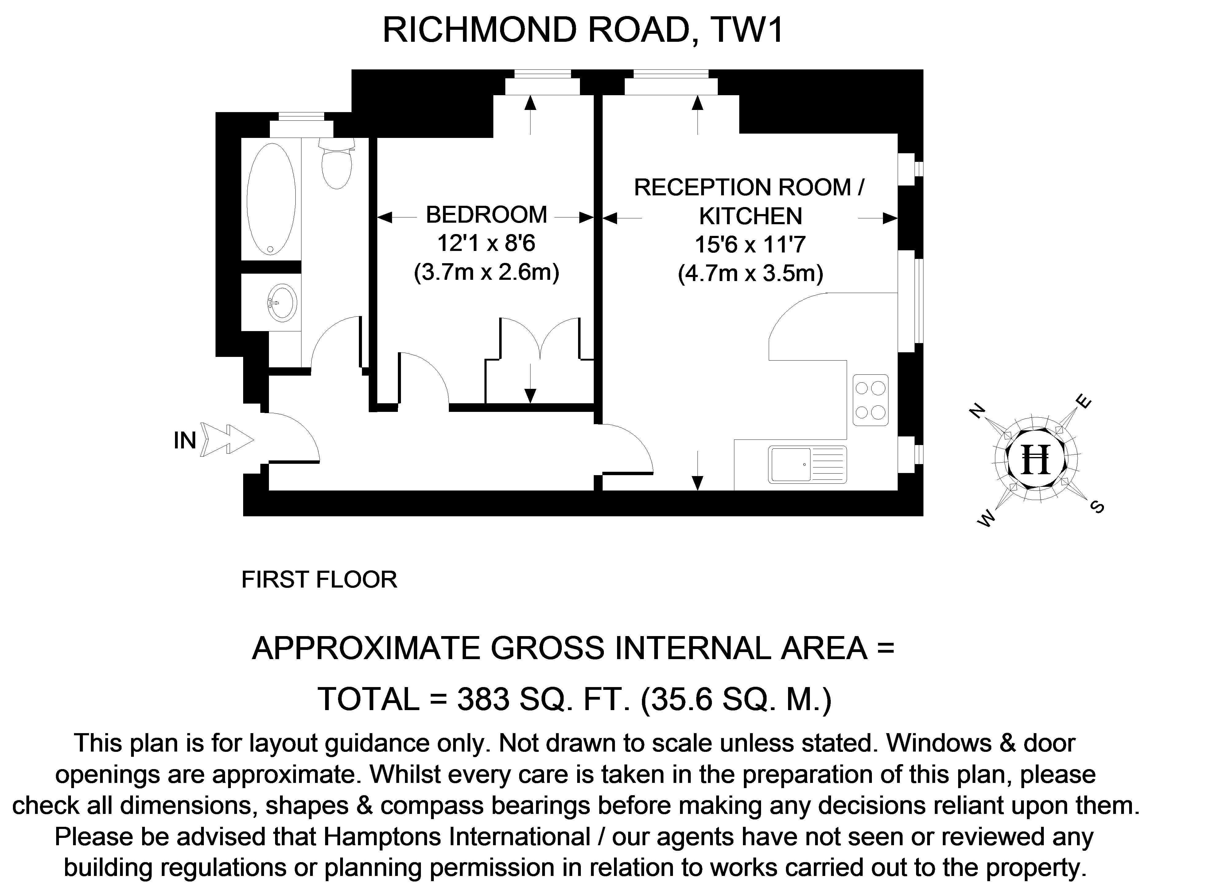 1 Bedrooms Flat to rent in Richmond Parade, Richmond Road, Twickenham TW1