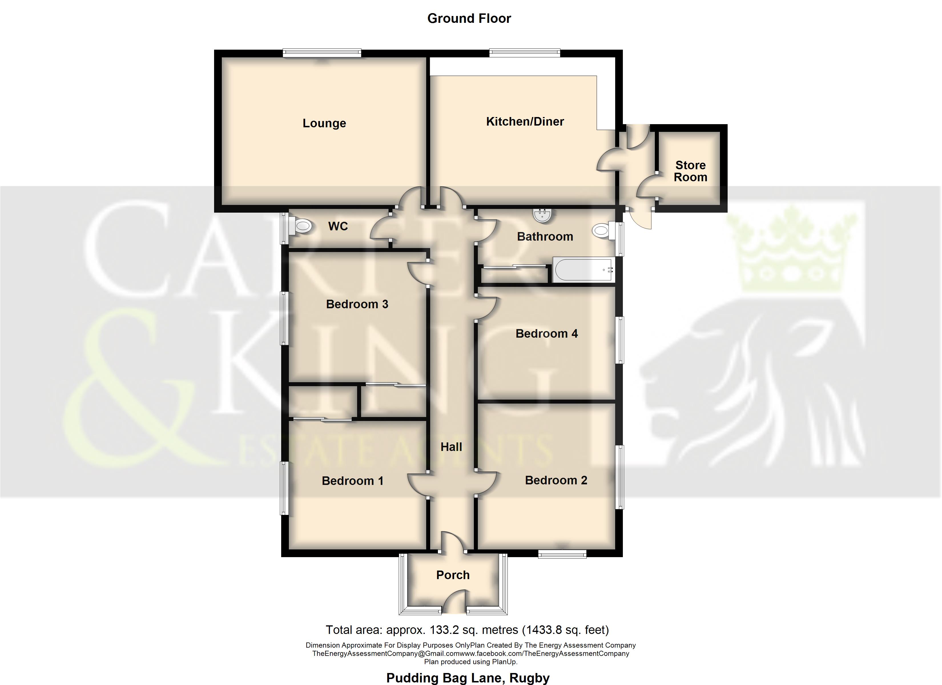 Pudding Bag Lane, Thurlaston, Rugby CV23, 4 bedroom detached bungalow