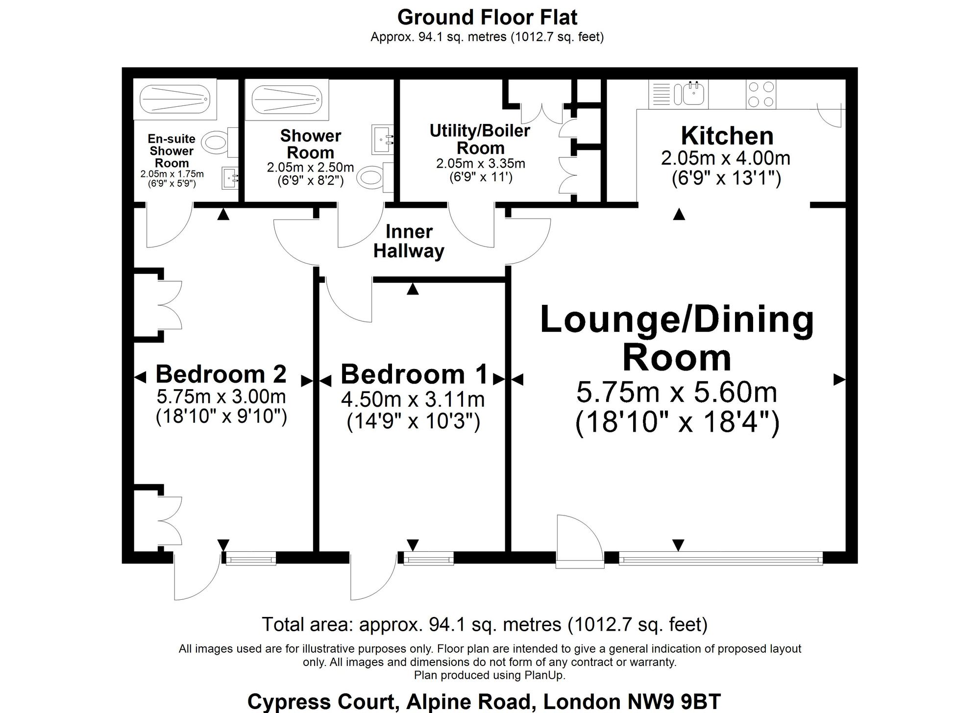 Flat 25, Cypress Court, London floorplan