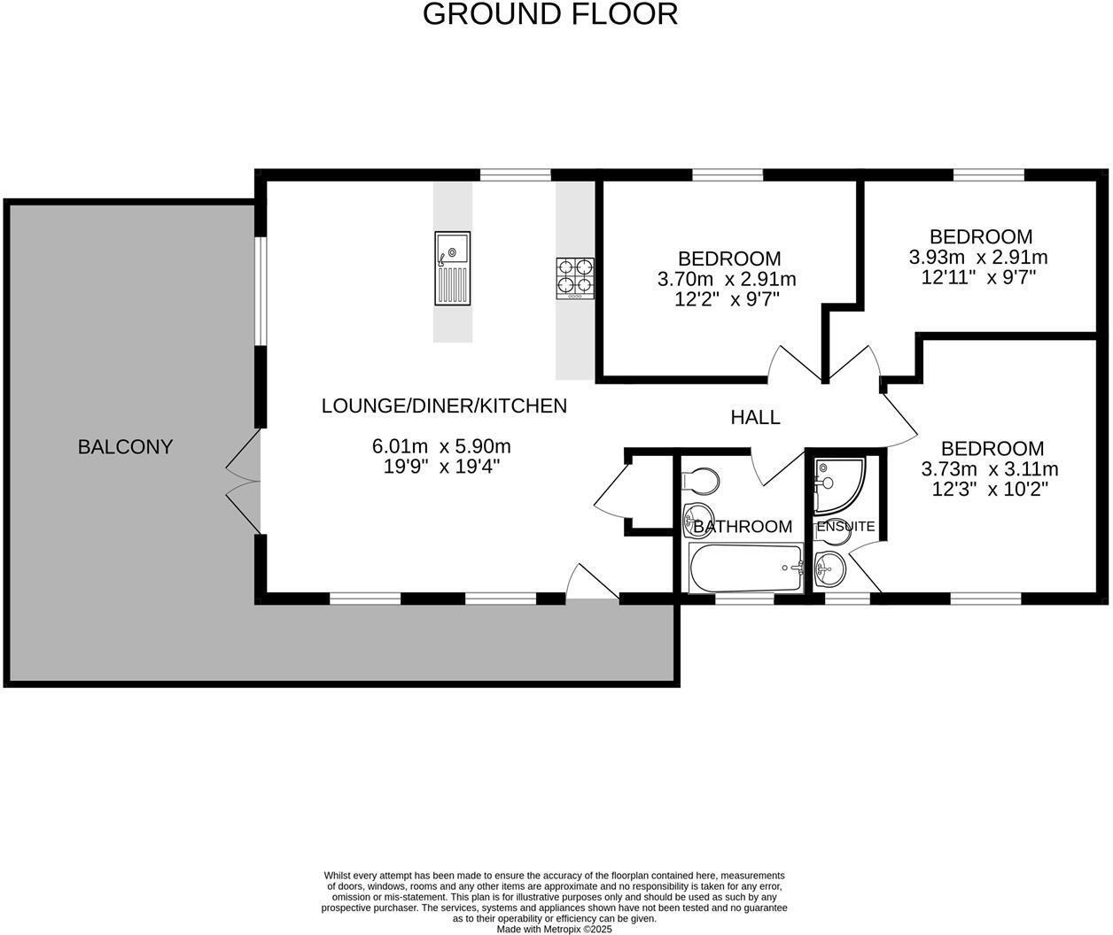 35 Gwel Teg, Praa Sands Holiday Village, Cornwall floorplan