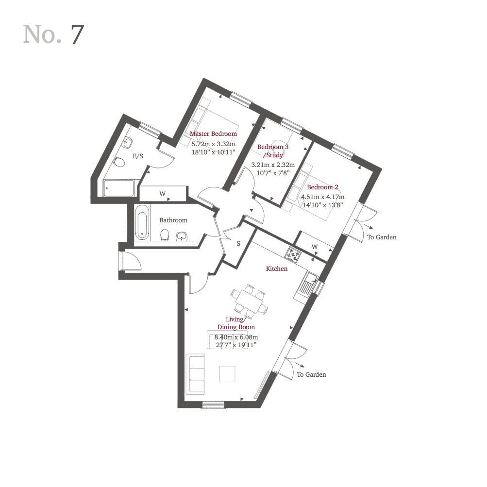 3 Bedrooms Flat for sale in Bridge Street, Walton-On-Thames KT12