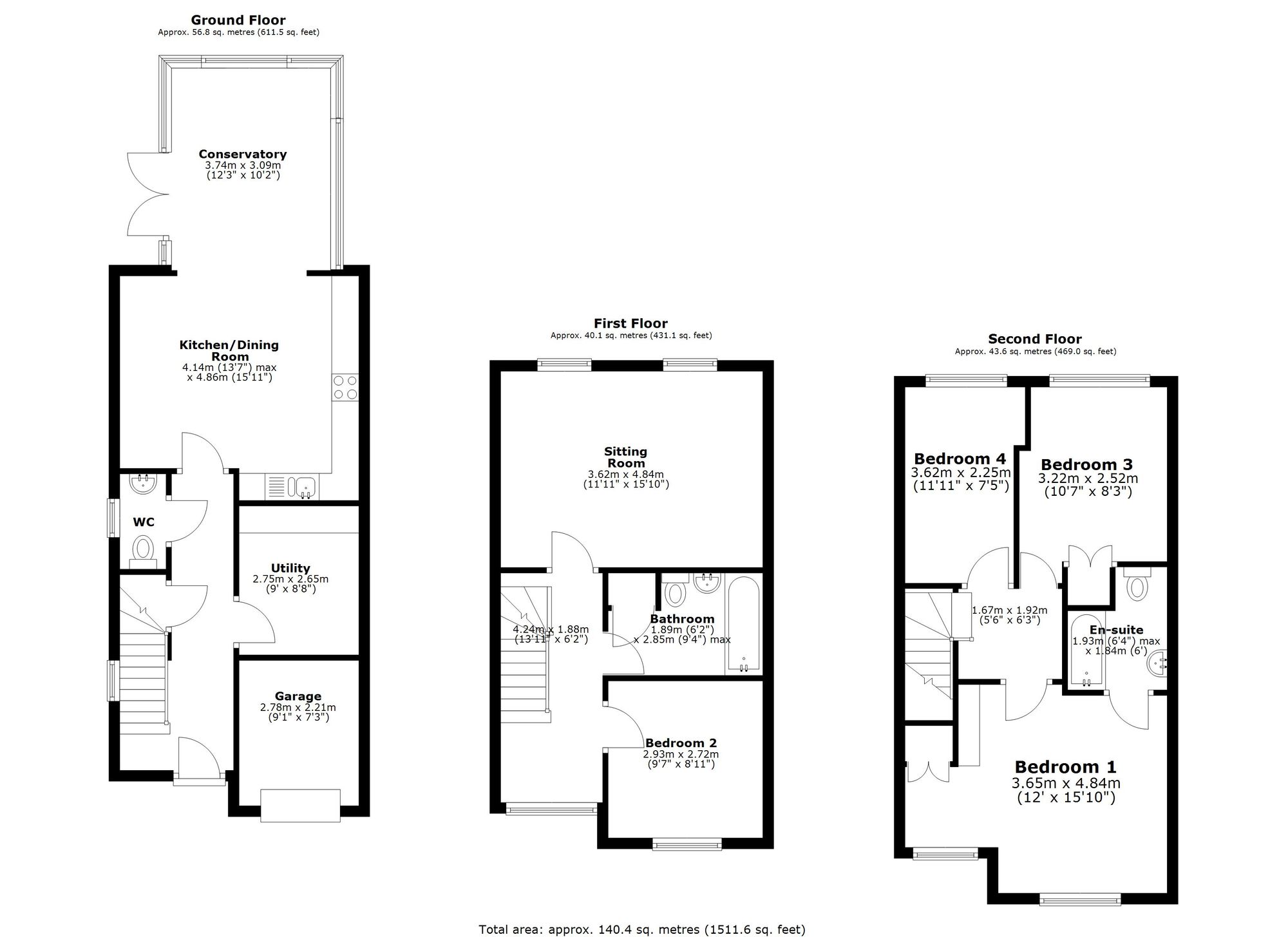 1 Waterfields, Retford floorplan