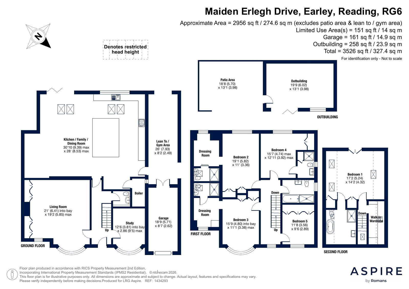 25, Maiden Erlegh Drive, Reading floorplan