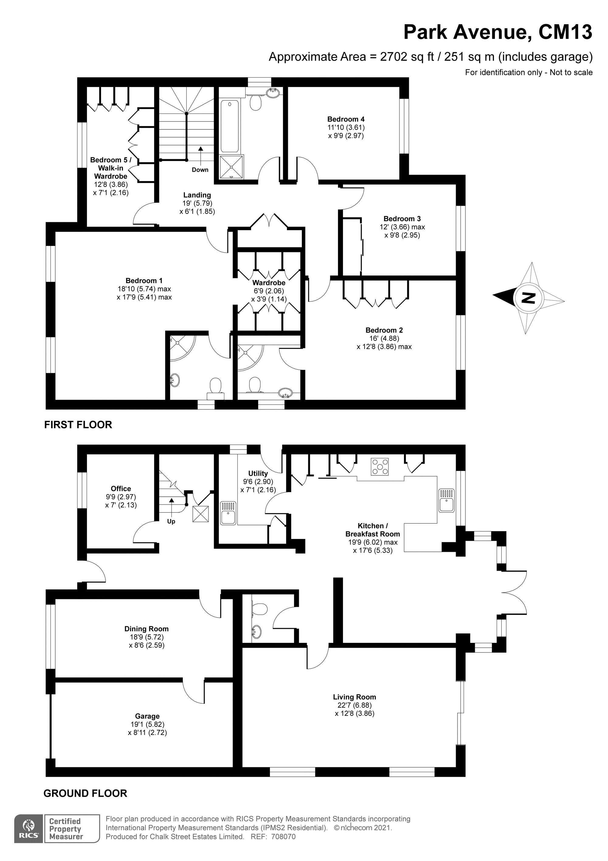 Park Avenue, Hutton, Brentwood, Essex CM13, 5 bedroom detached house