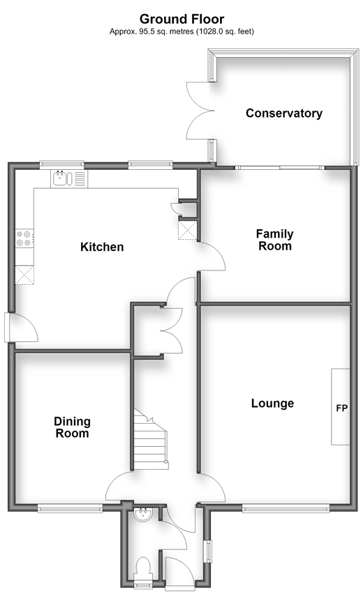 Crete Road West, Folkestone floorplan