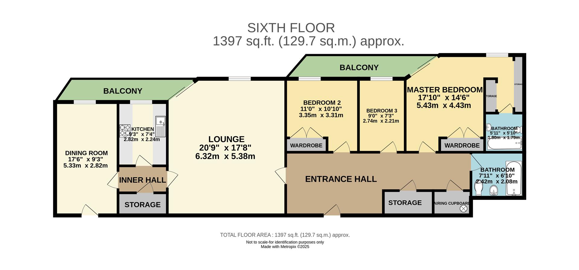 Apartment 608/609 + Garage 53, Kings Court, Isle Of Man floorplan