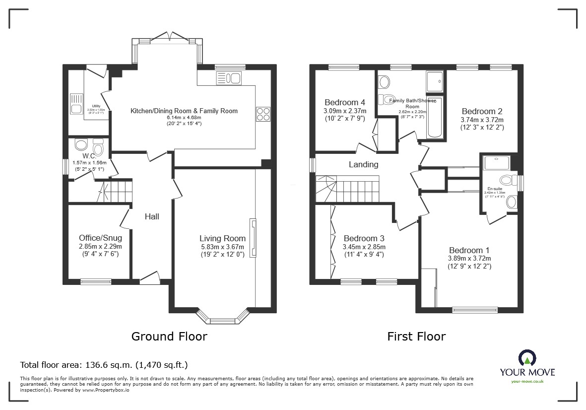 20, Peregrine Way, Bedford floorplan