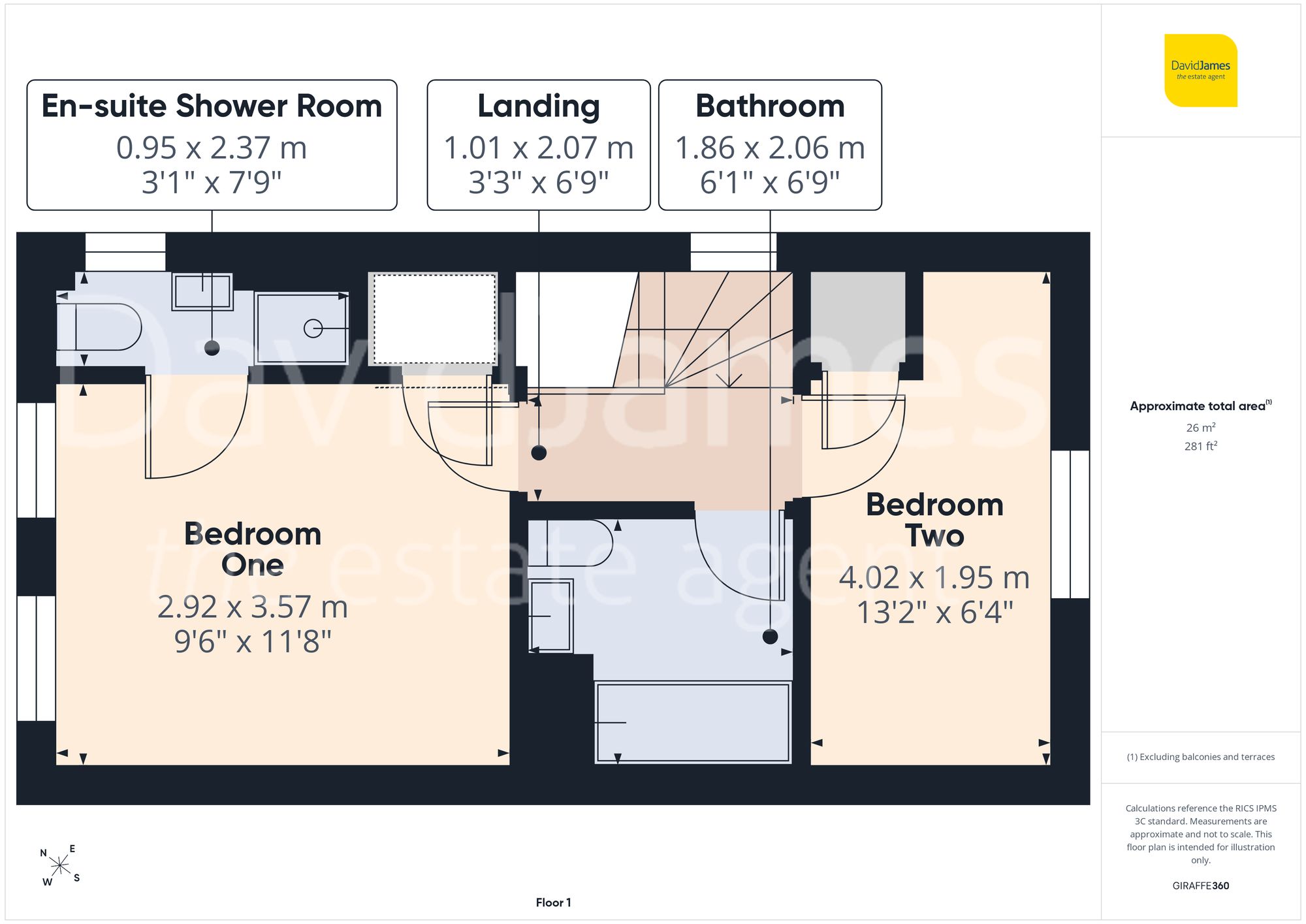 96b Bakewell Drive, Nottingham floorplan