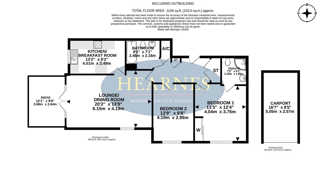 1, The Gables, Manor Close, Ferndown floorplan