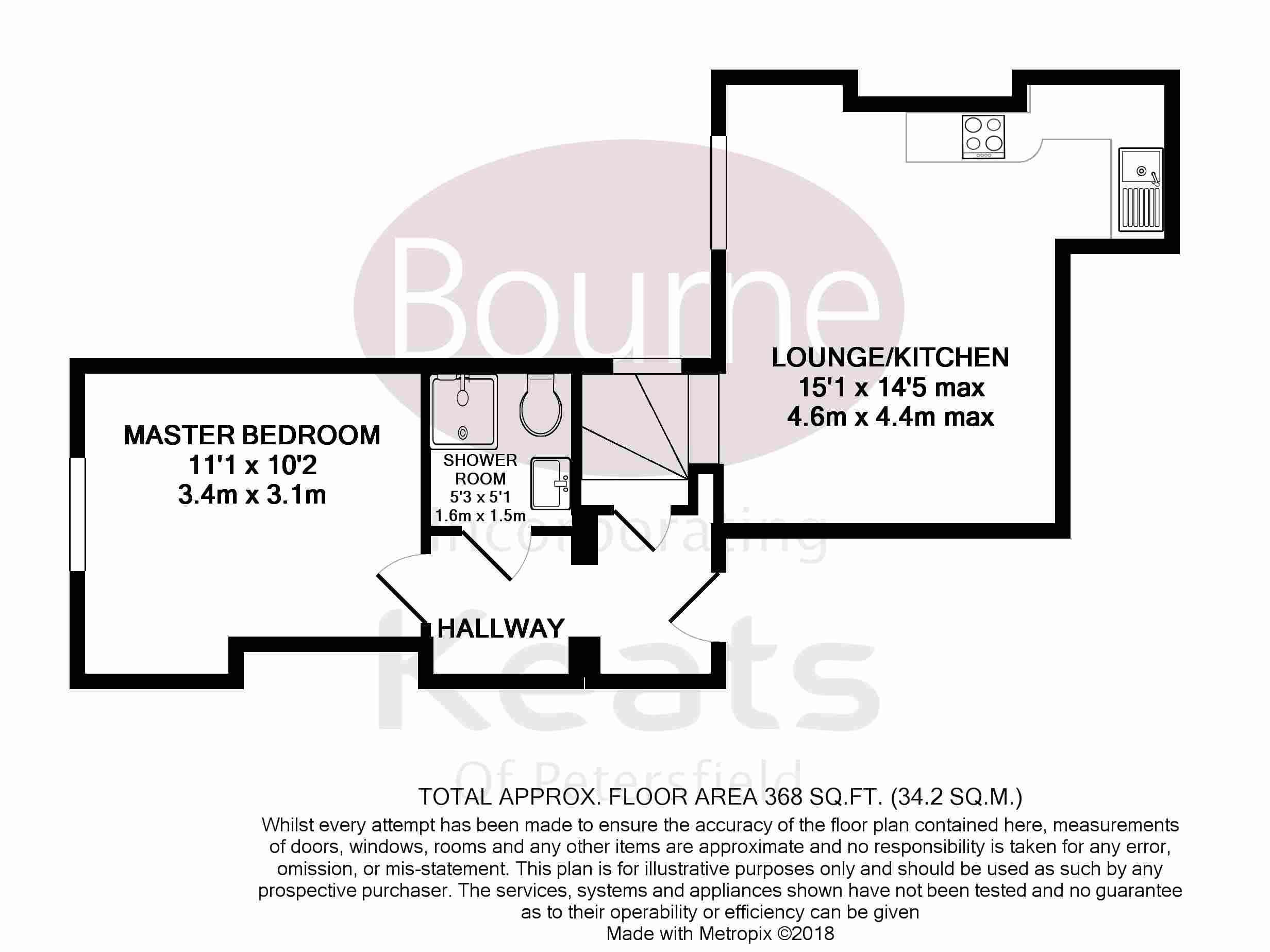 Flat 2, 8a, Chapel Street, Petersfield floorplan