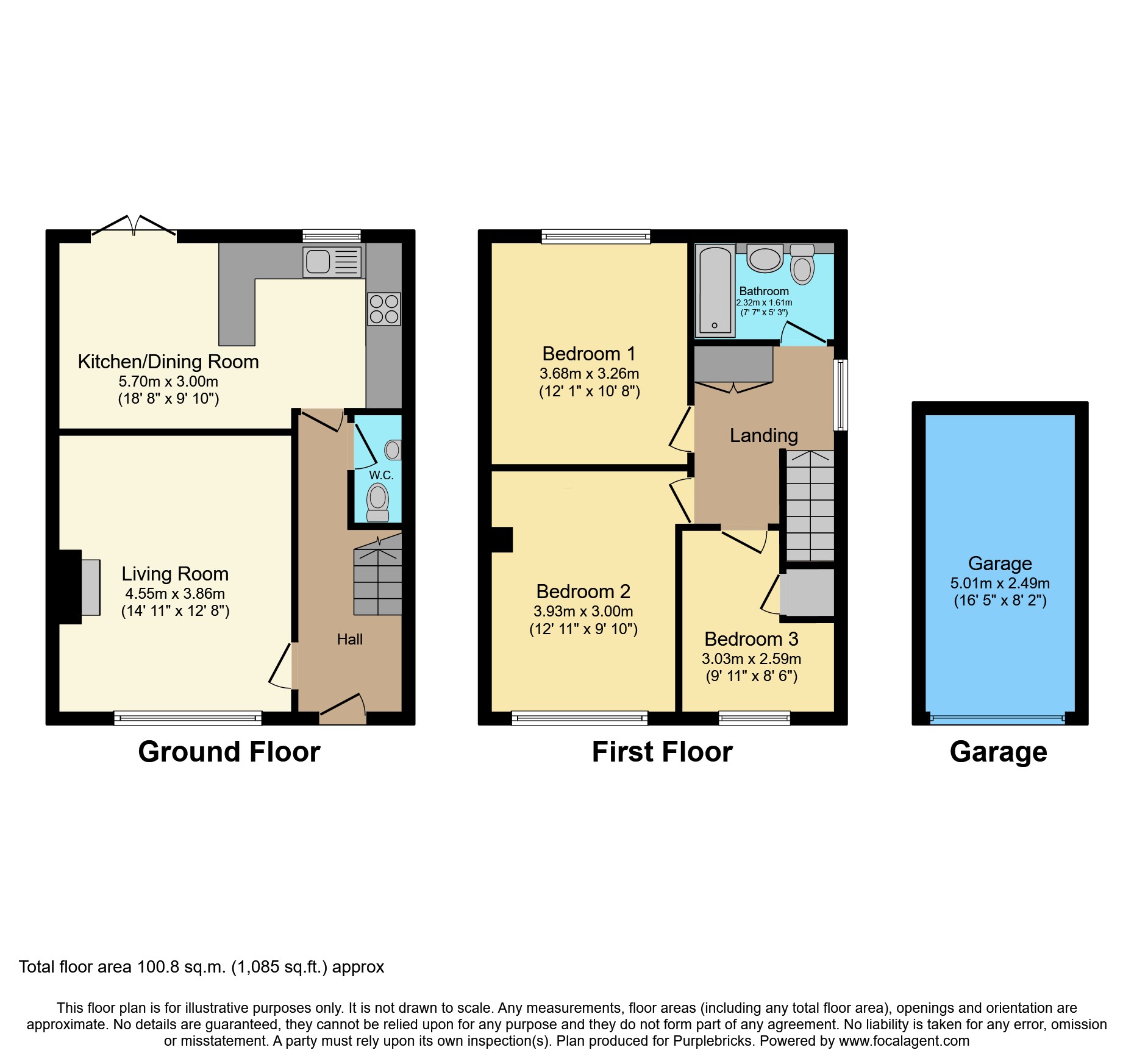 6, Oak Tree Close, Bedale floorplan