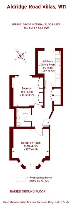 1 Bedrooms Flat to rent in Aldridge Road Villas, London W11