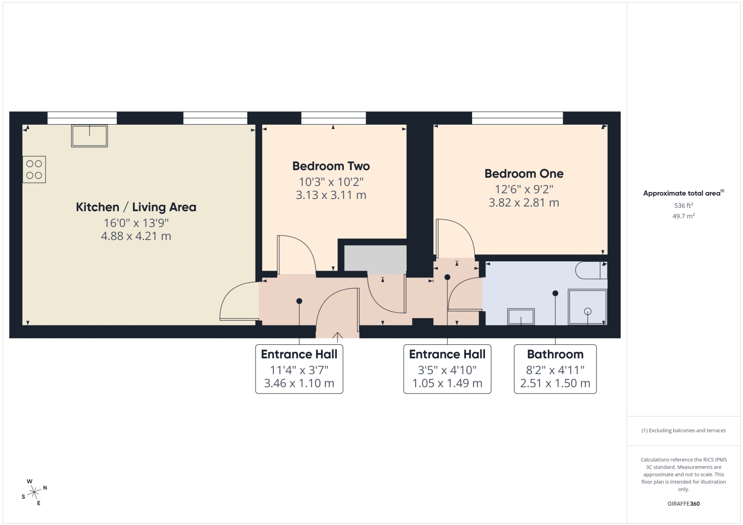 Flat 12, Garrick House, 76 High Street, Peterborough floorplan