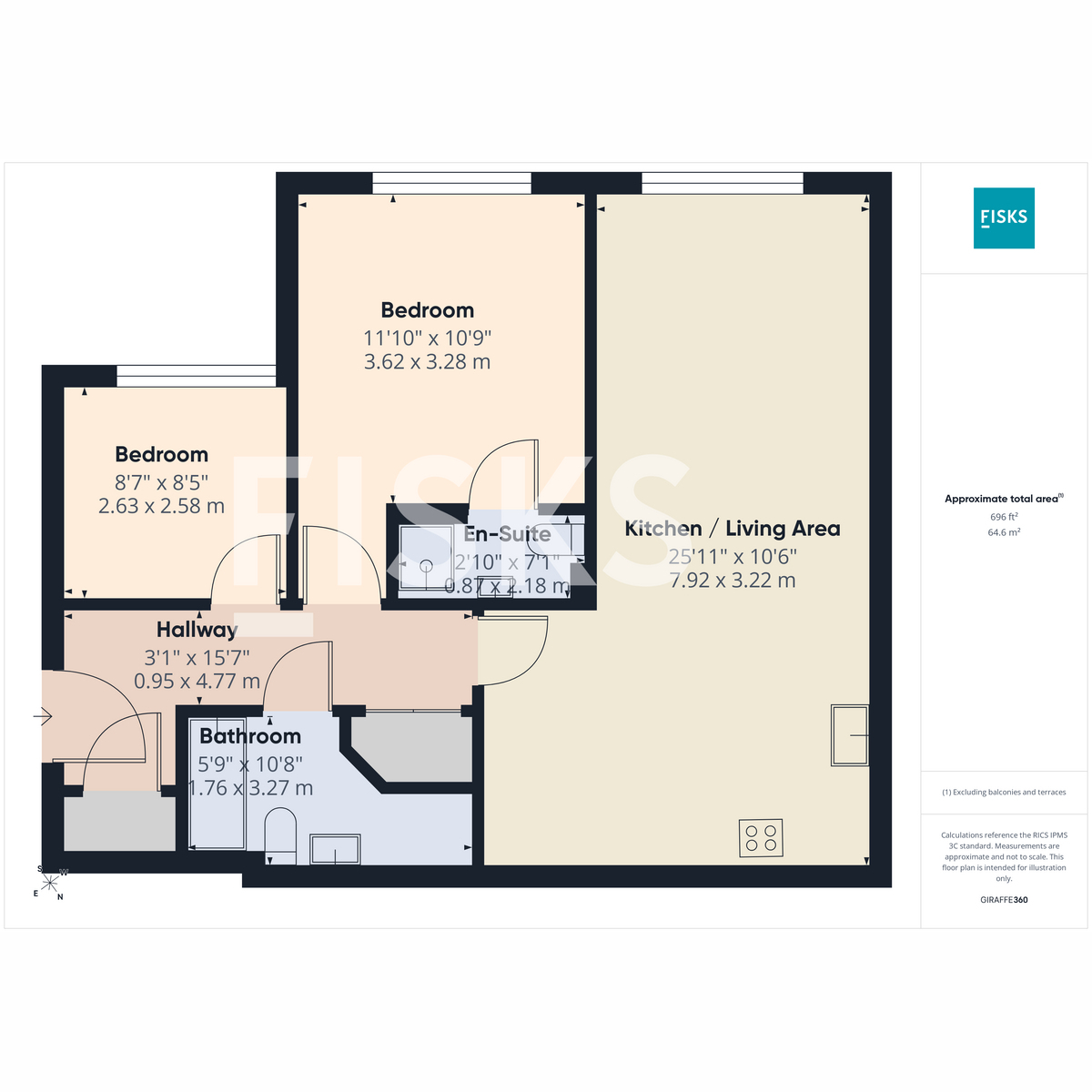 Flat Flat 6, 396, London Road, Benfleet floorplan