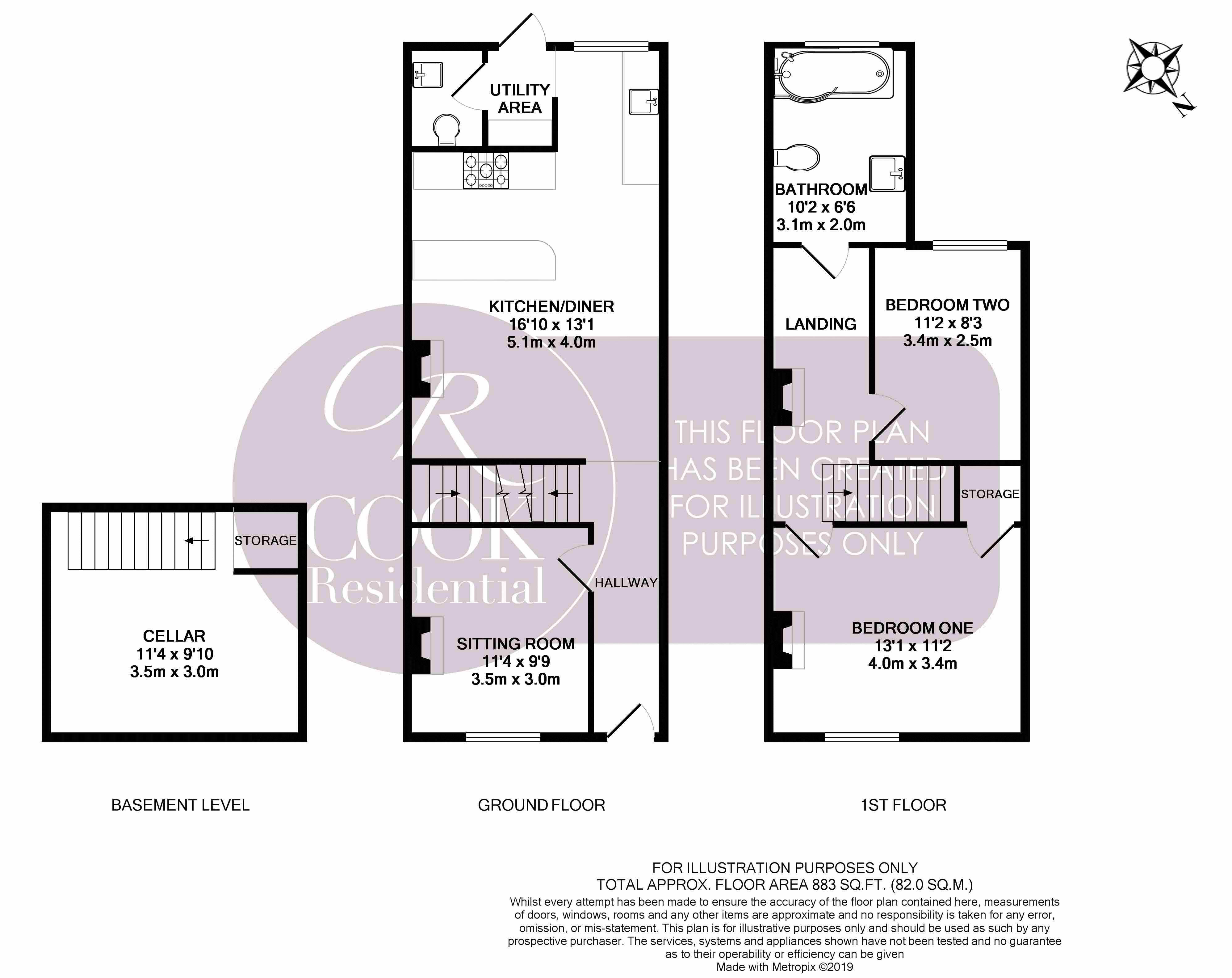 2 Bedrooms Terraced house for sale in Rosehill Street, Cheltenham GL52