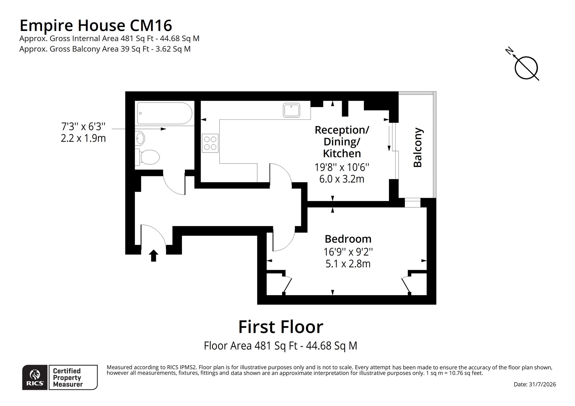 4 Empire House 134a High Street, Epping floorplan