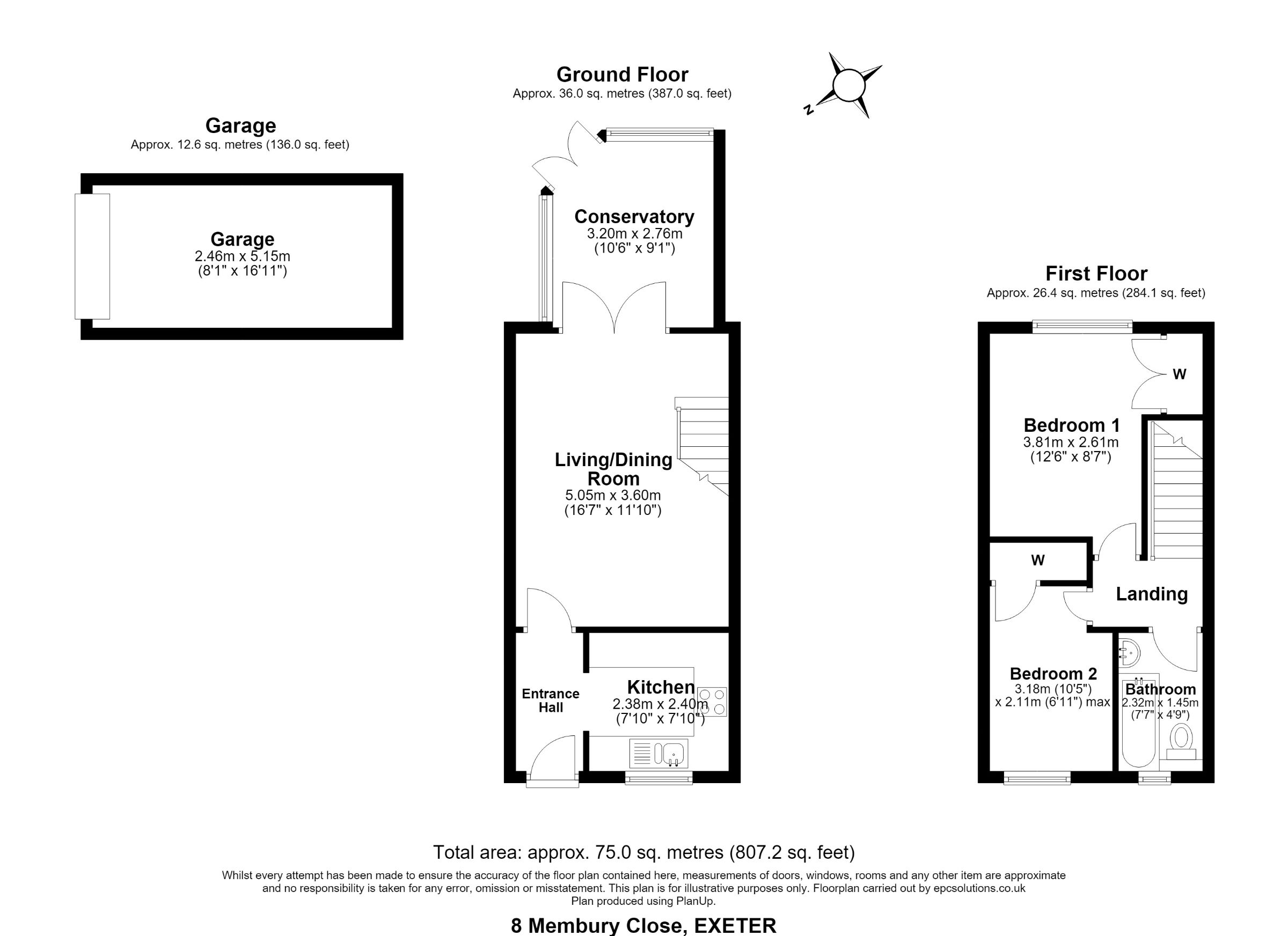 8 Membury Close, Exeter floorplan