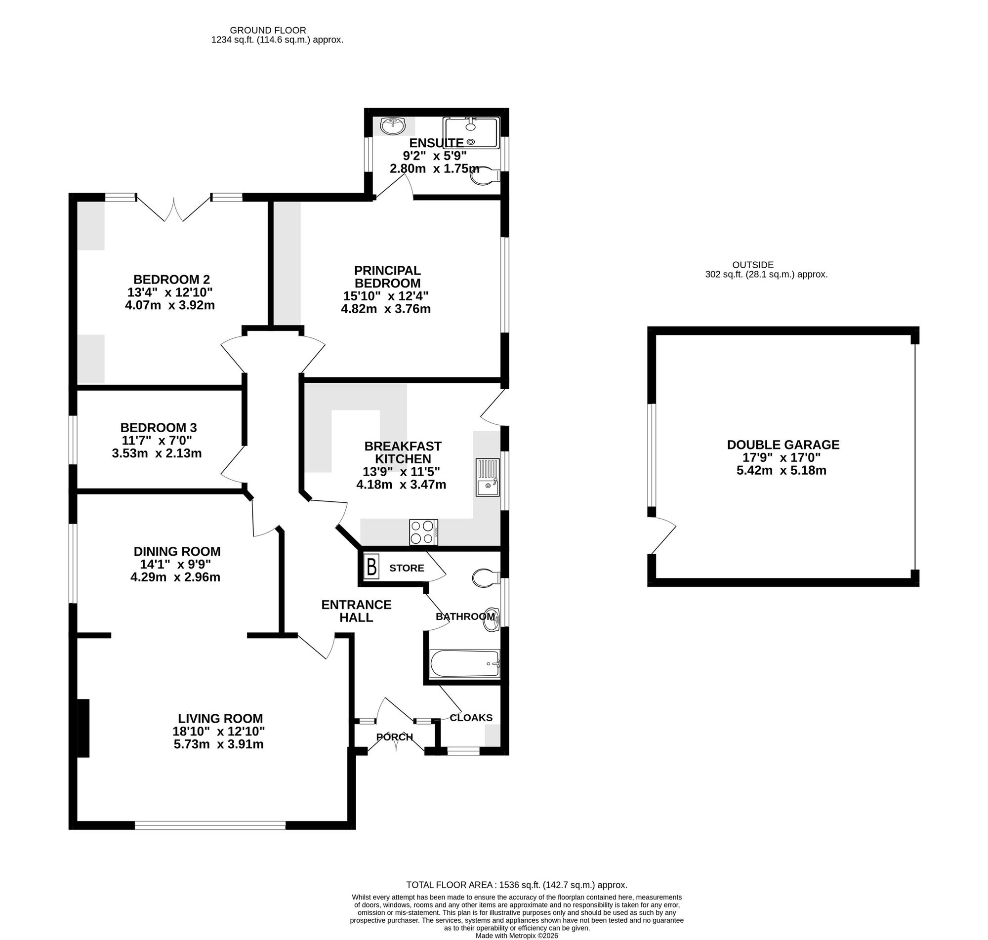 57 Stanneylands Road, Wilmslow floorplan