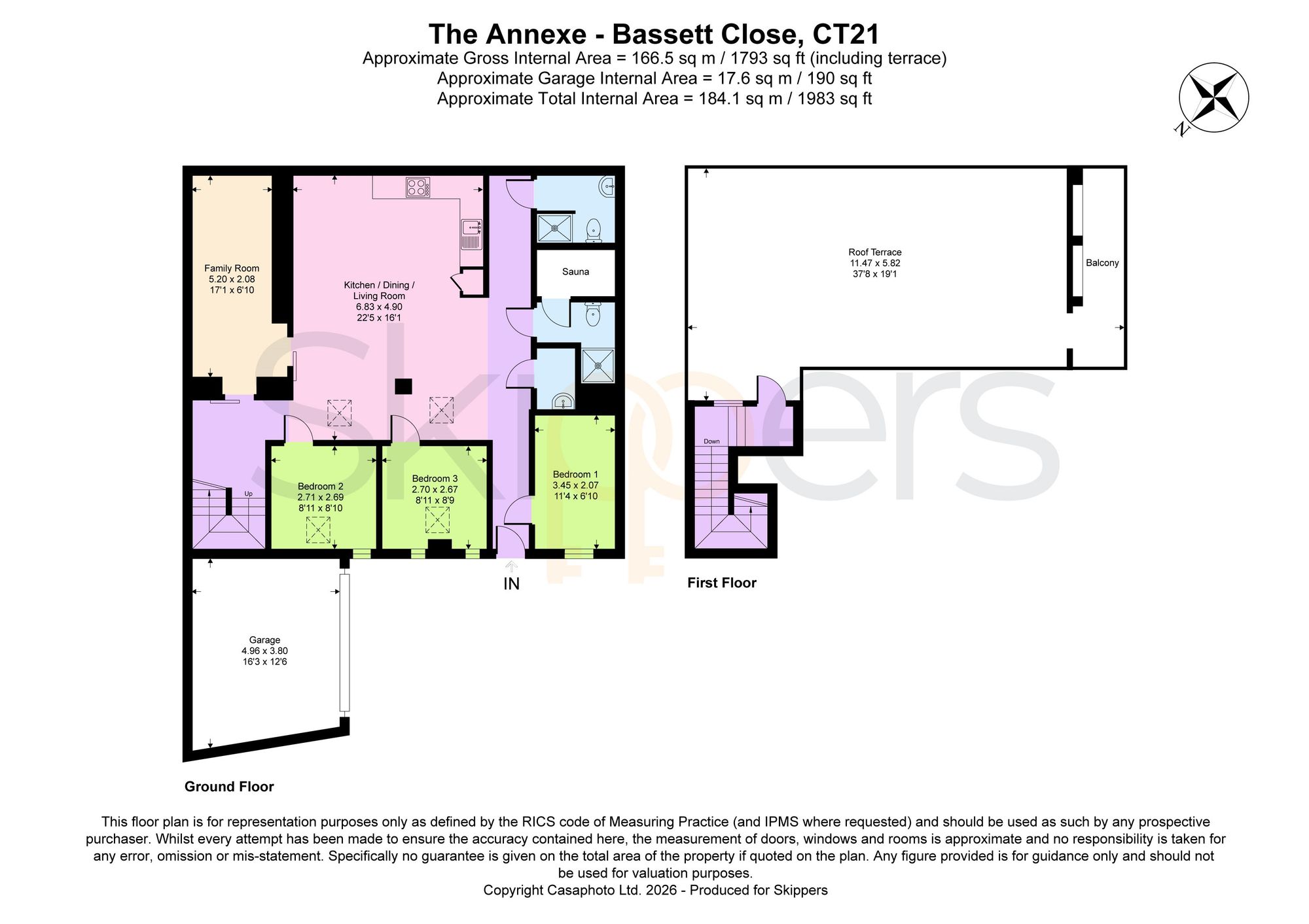 1 Bassett Close, Hythe floorplan
