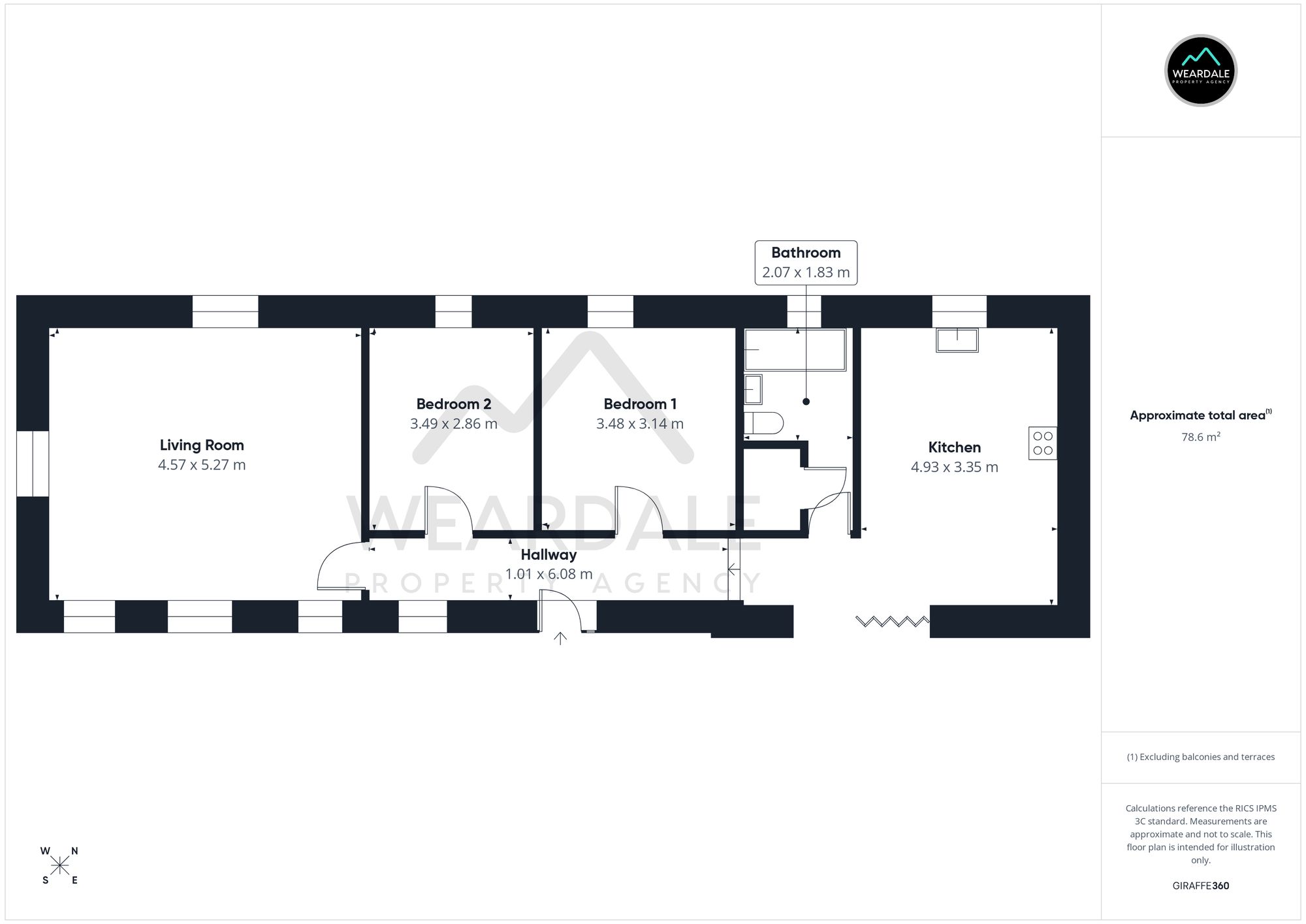 Barn Conversion, Sedling Plain, Wearhead floorplan