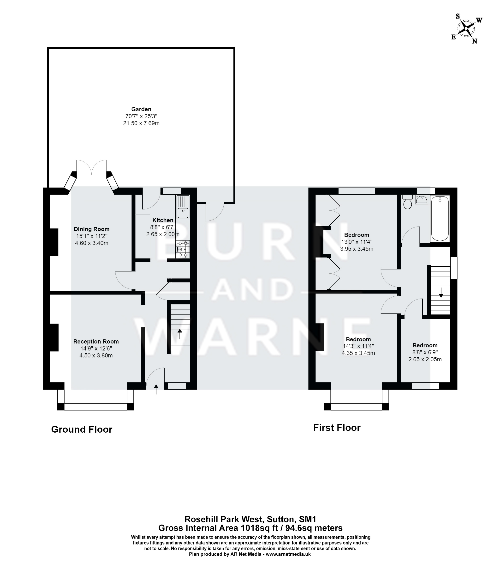 Rosehill Park West, Sutton SM1, 3 bedroom semidetached house for sale
