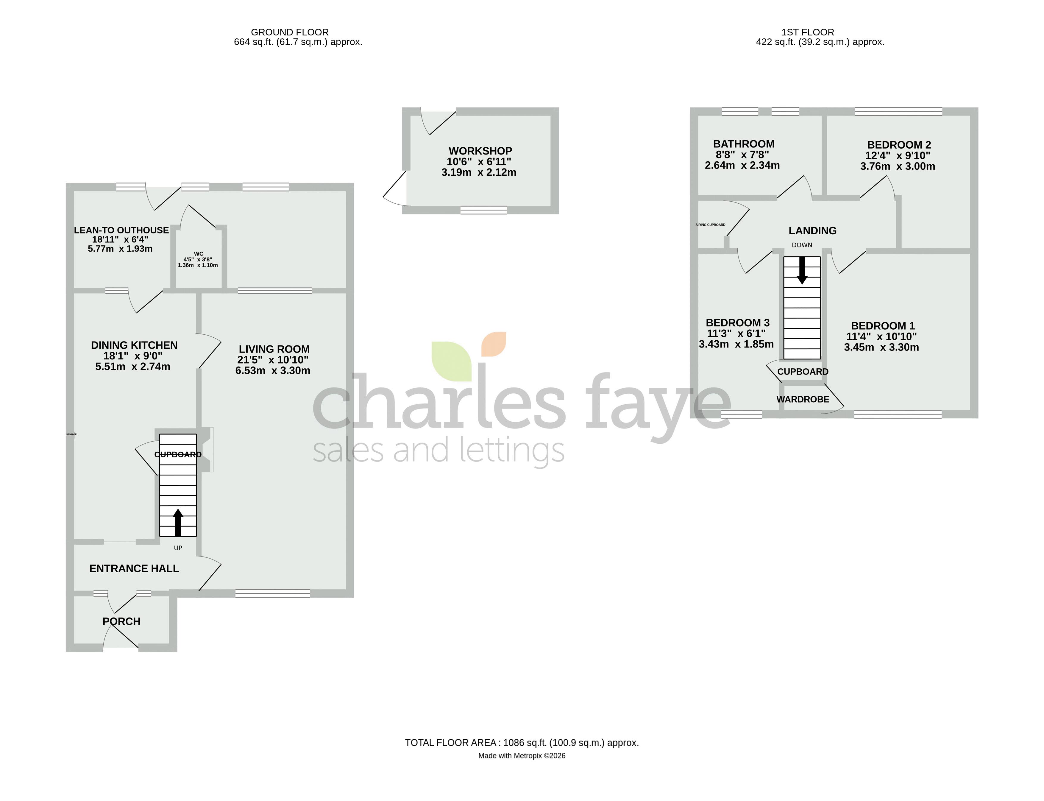 13, Churchill Close, Calne floorplan