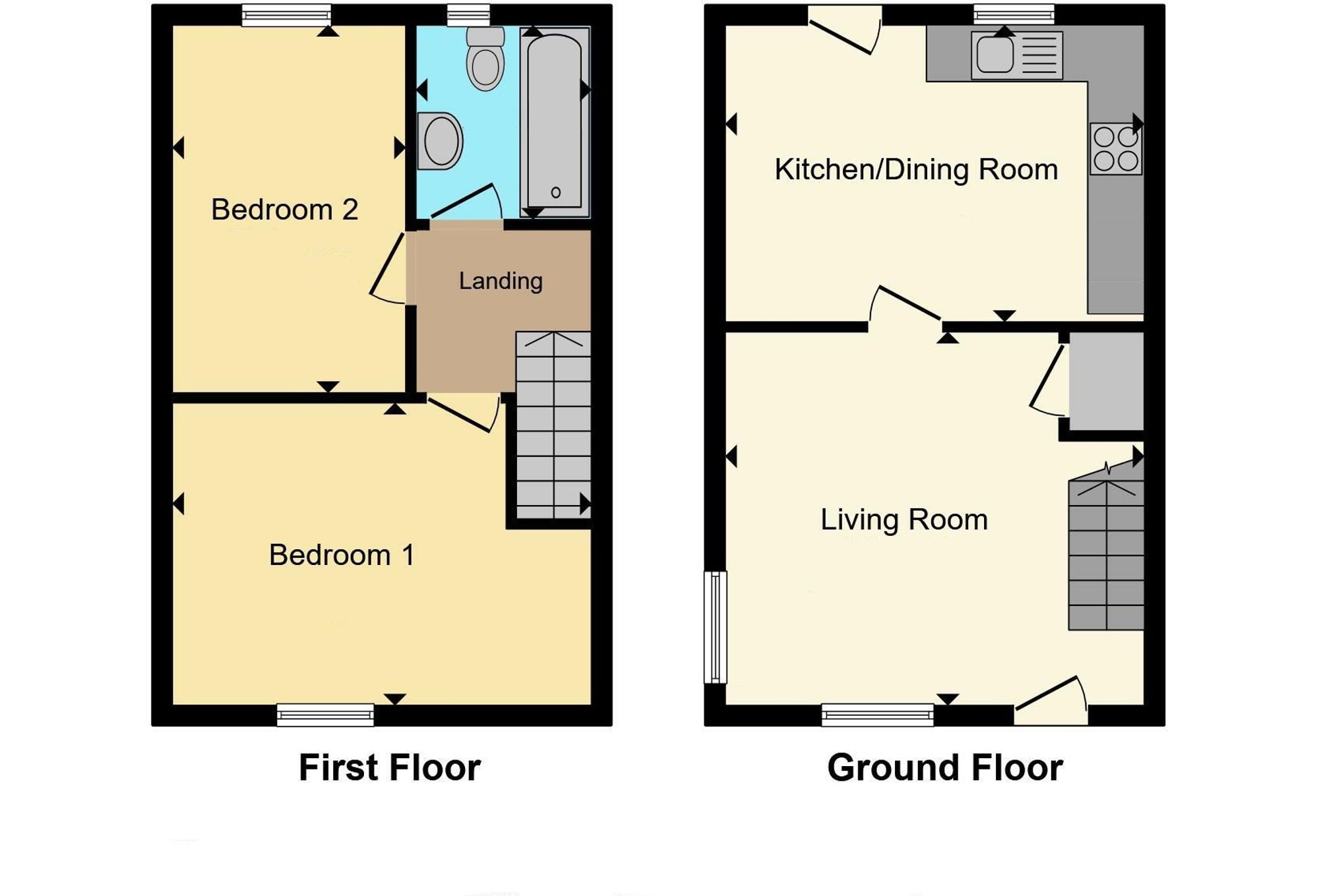 1 Hanover Parc, St. Columb floorplan
