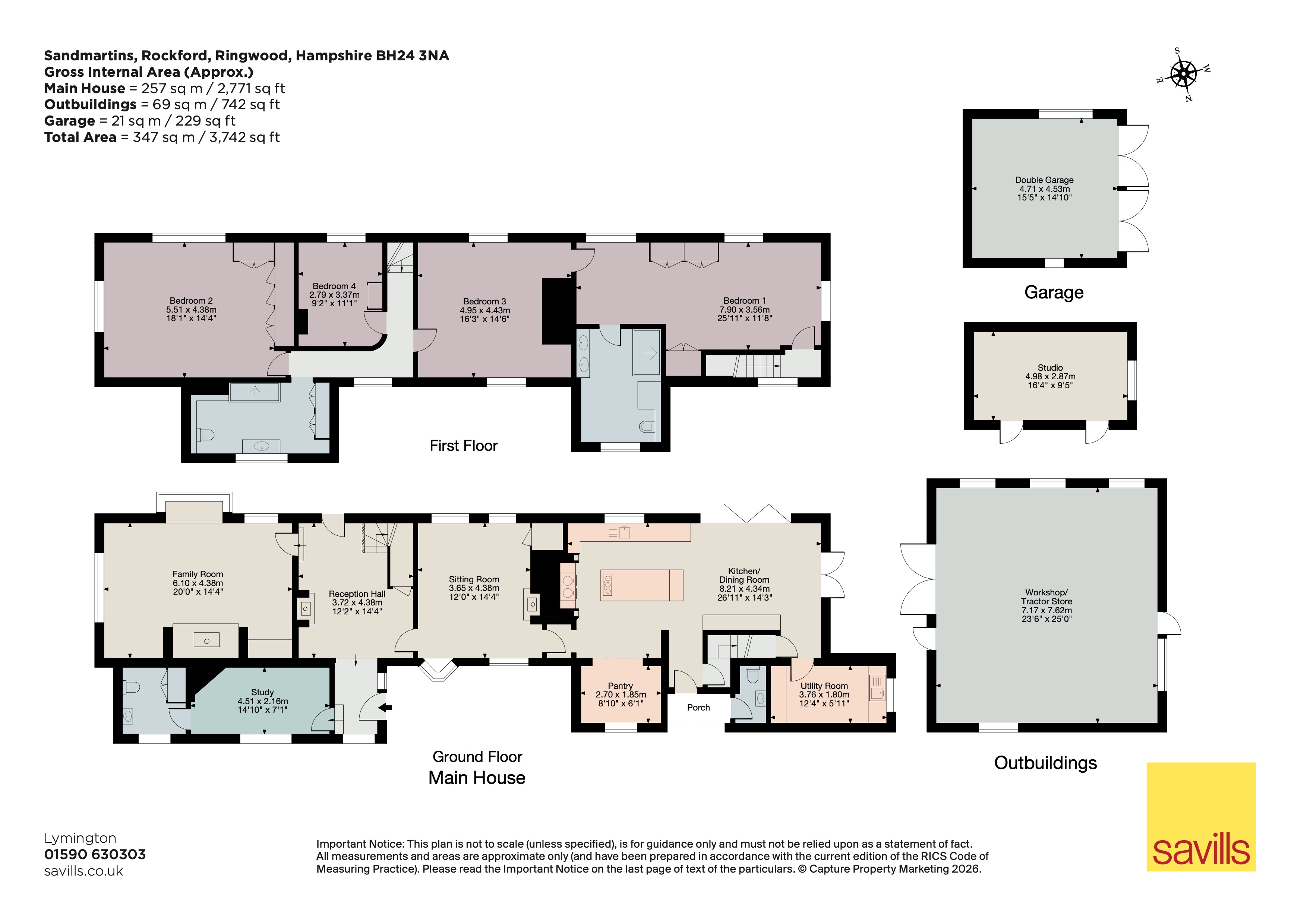 Sandmartins,, Rockford, Hampshire floorplan