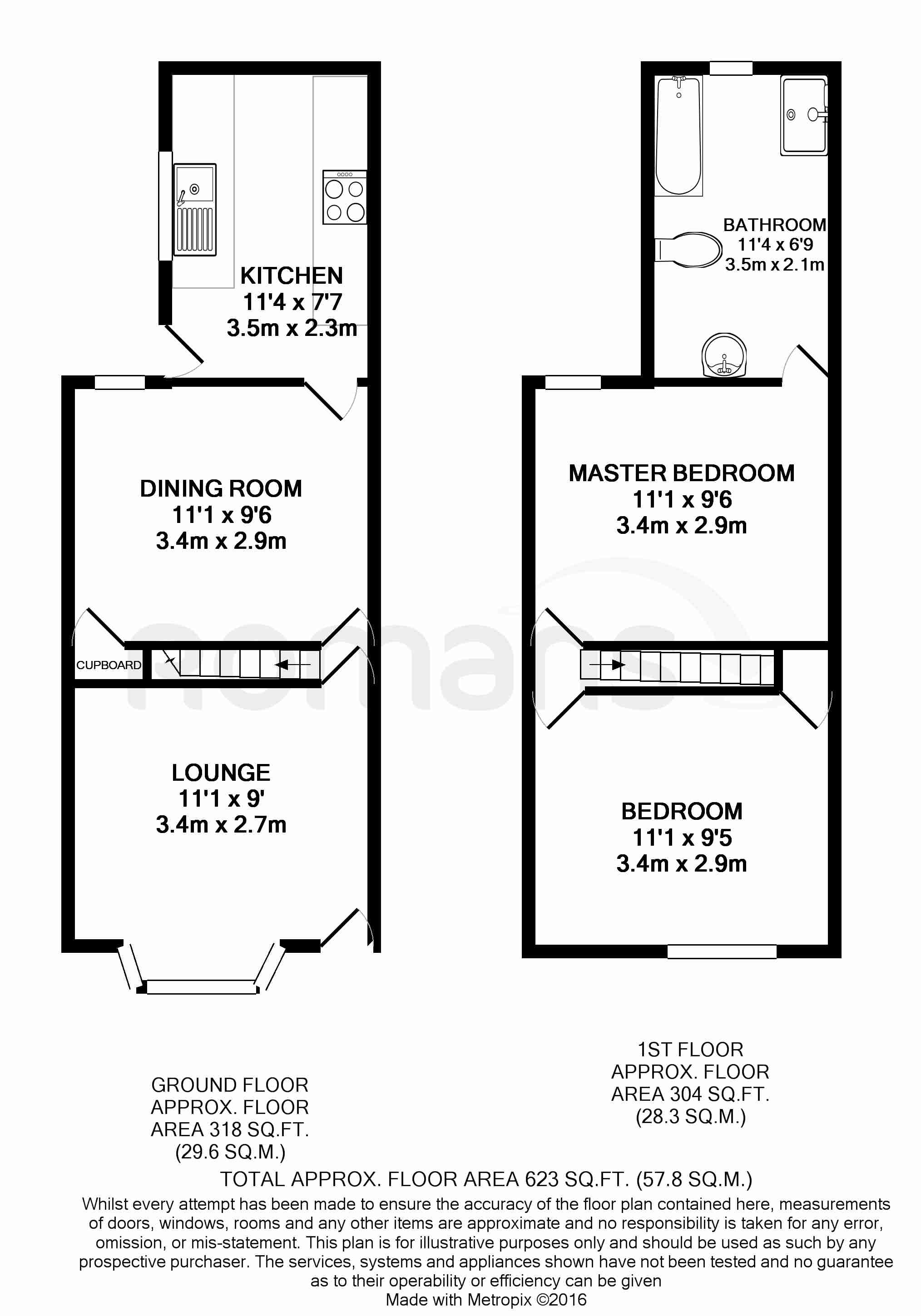 2 Bedrooms Terraced house to rent in Queens Road, Caversham, Reading RG4