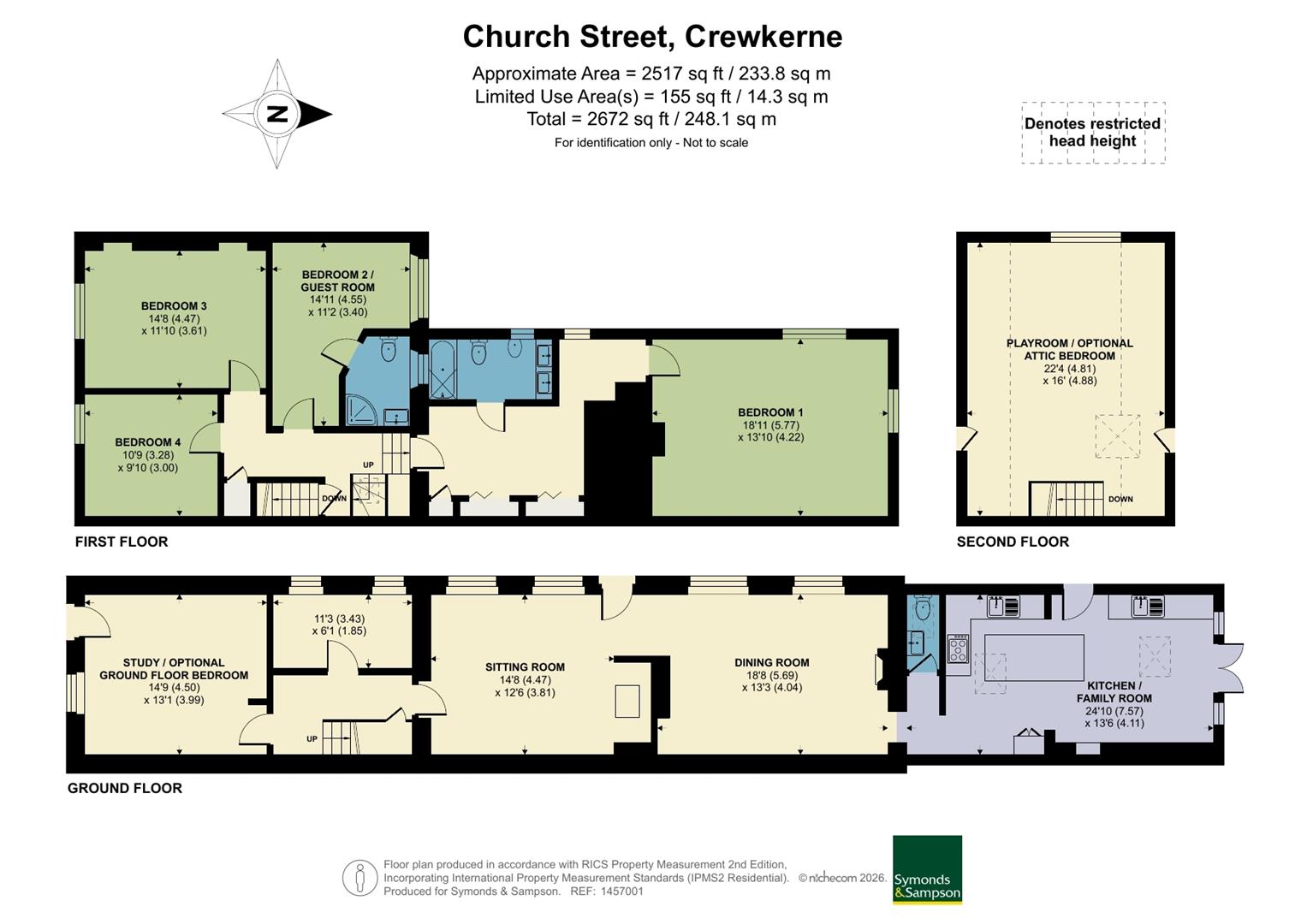14, Church Street, Crewkerne floorplan
