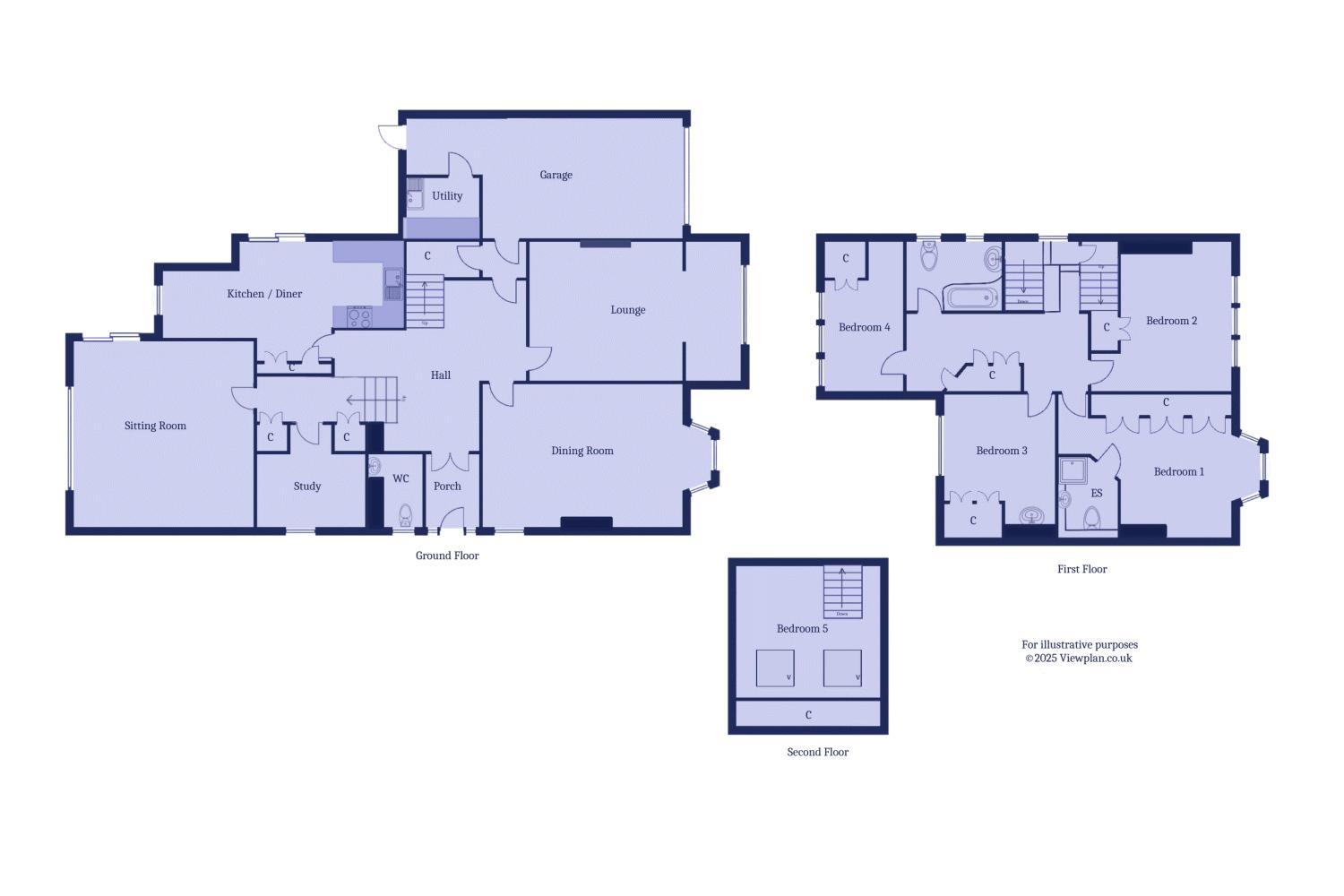 Tidesreach, 9, Clinton Road, Penarth floorplan