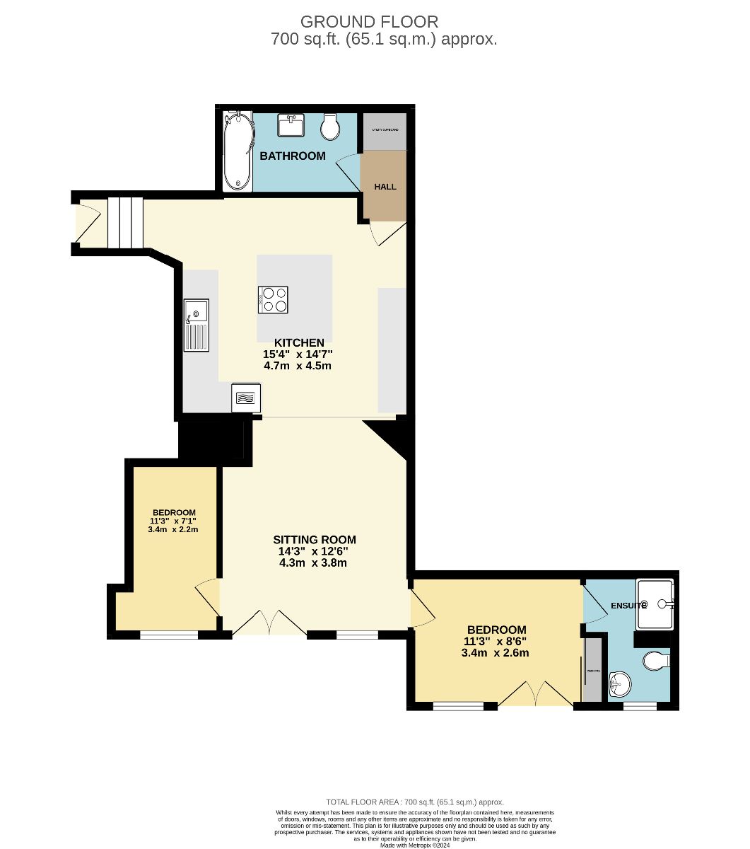 Flat 1, Aldwyn Tower, Malvern floorplan