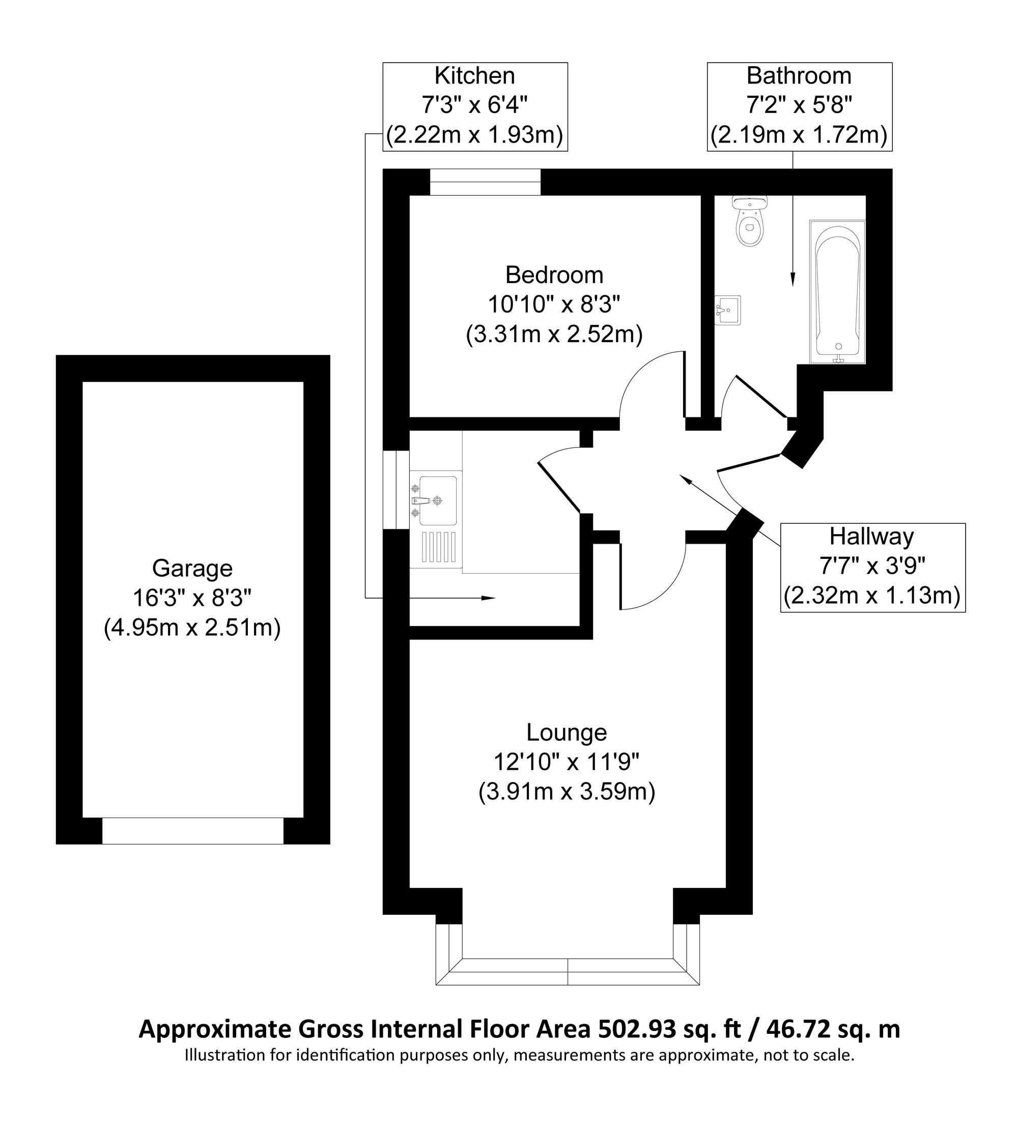 Flat B 1 Quebec Avenue, Southend-On-Sea, Southend-On-Sea floorplan