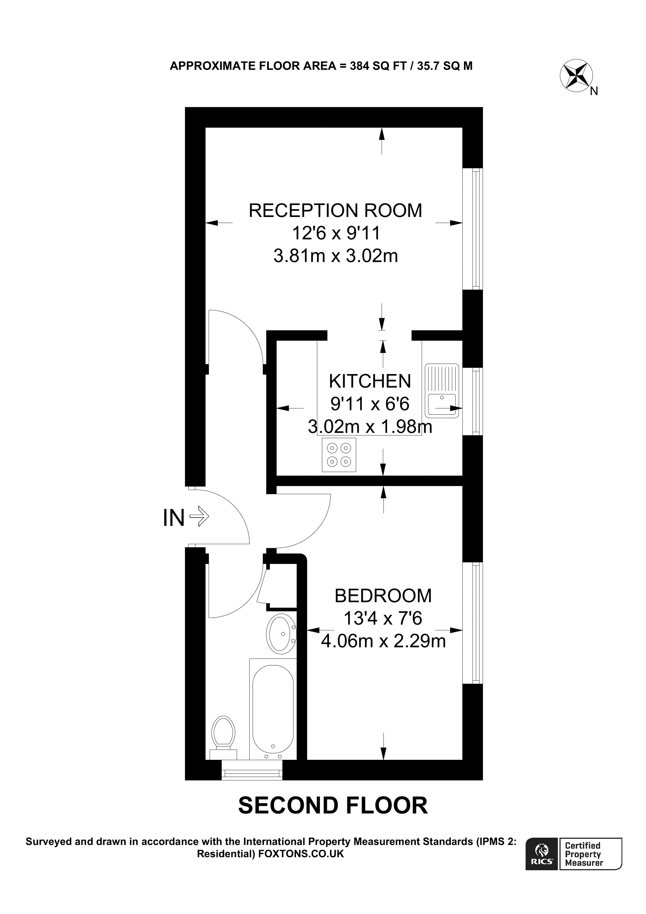 Brunswick Road, North Kingston, Kingston Upon Thames KT2, 1 bedroom