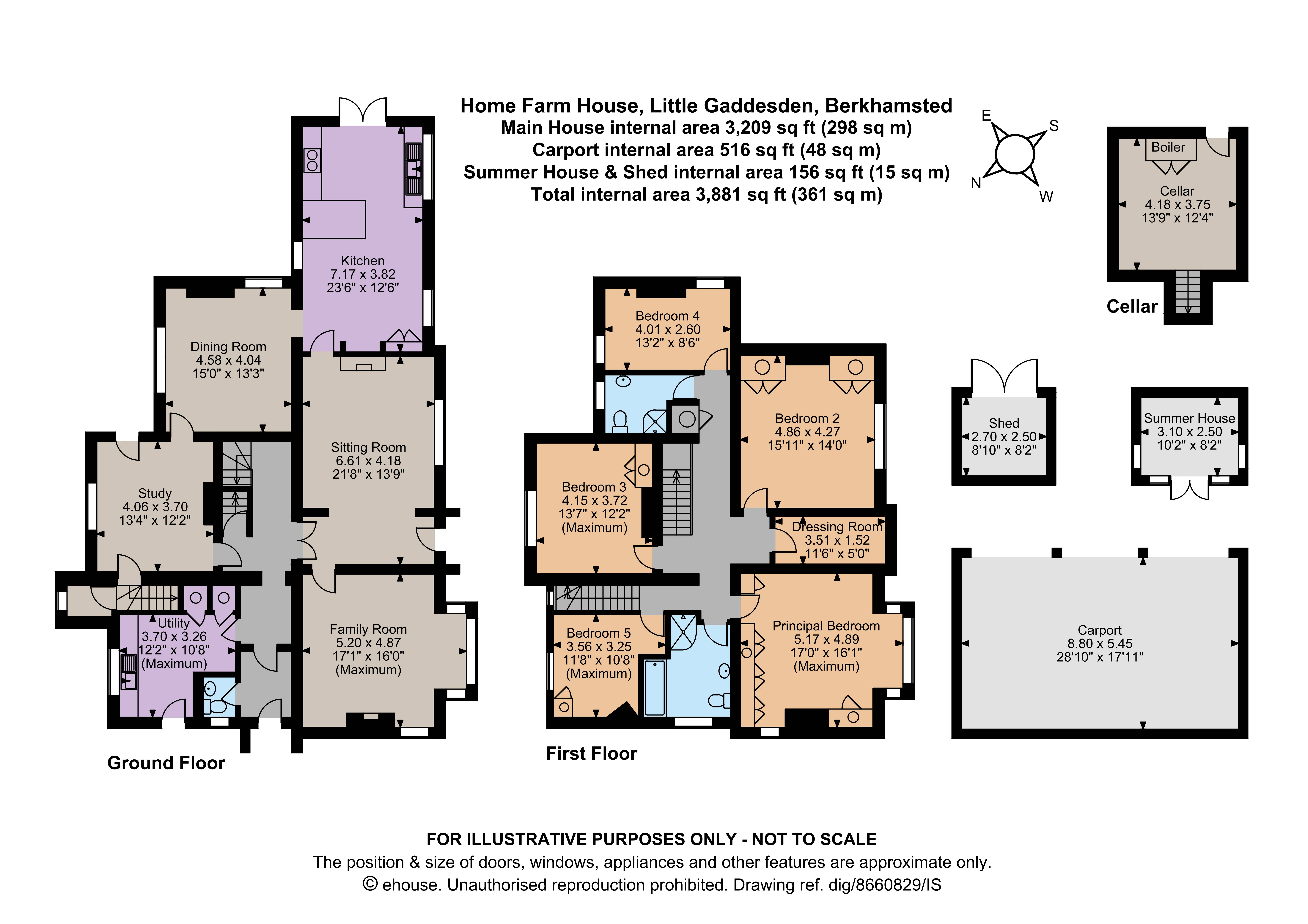 Home Farm House,, Little Gaddesden, Hertfordshire floorplan