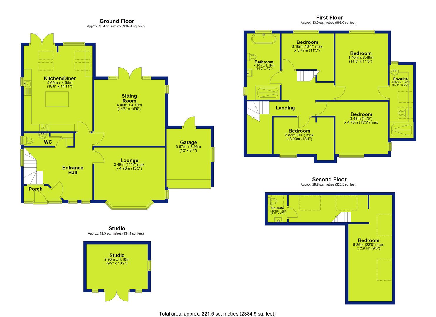 221, Loughborough Road, Nottingham floorplan