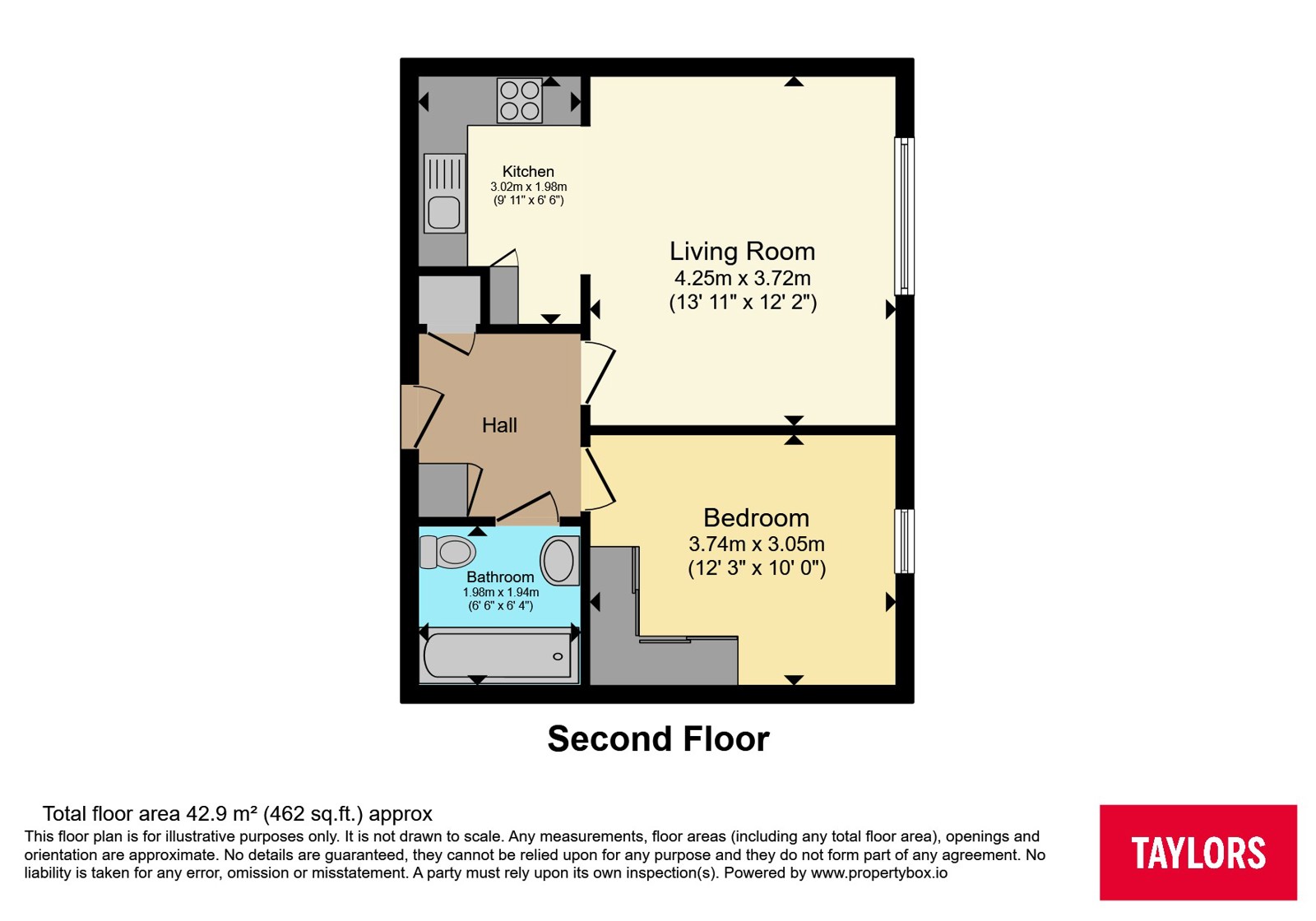 97 Ratcliffe Court,, Barleyfields, Bristol floorplan