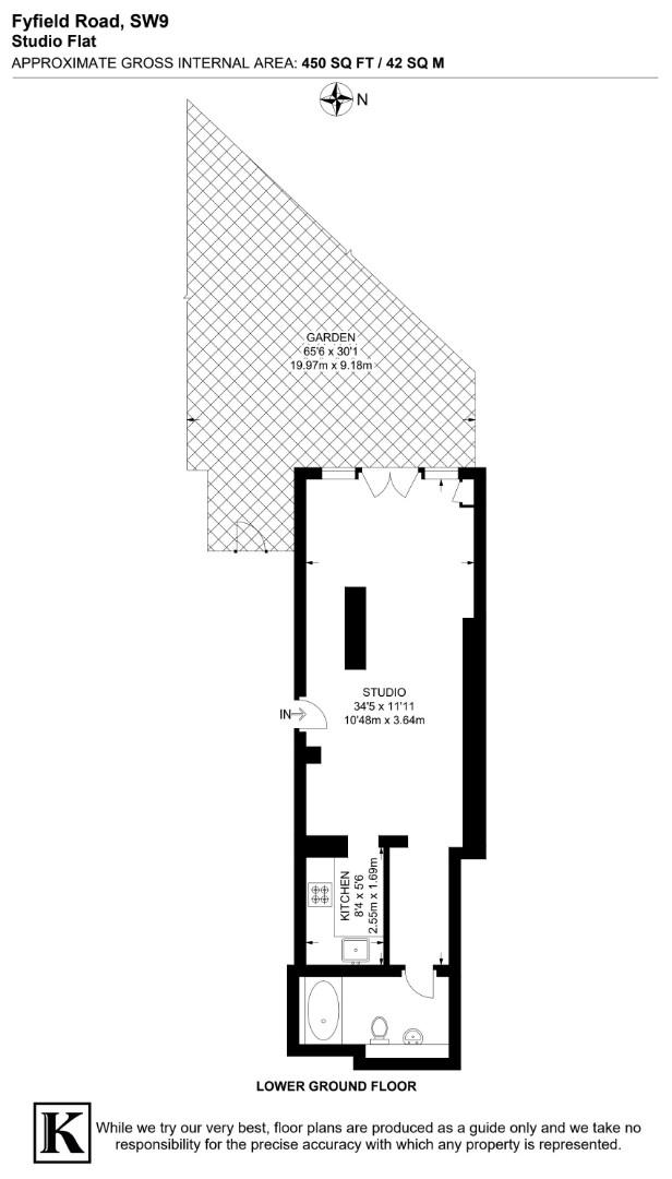 2a, 1, Fyfield Road, London floorplan