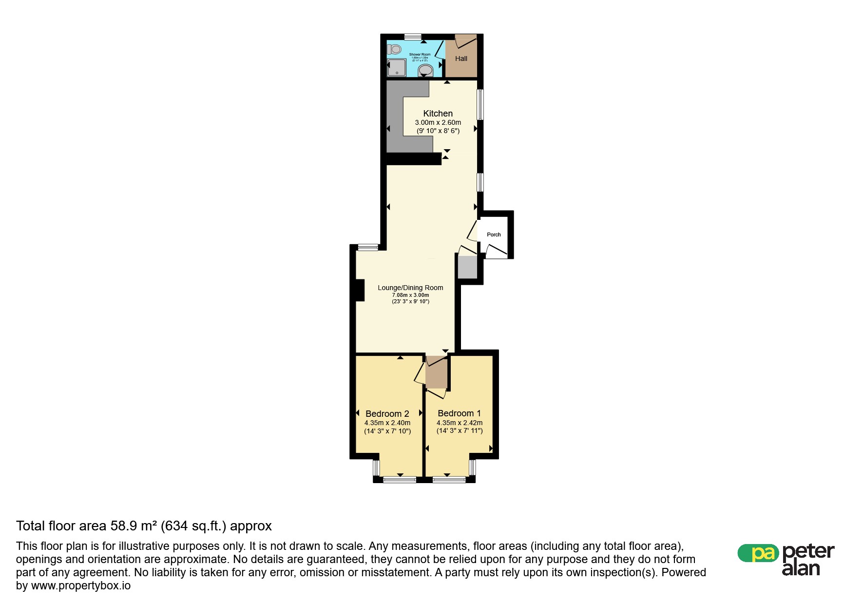 Ground Floor Flat, 84A, Newton Nottage Road, Porthcawl floorplan