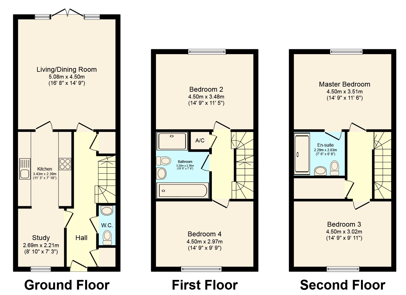 4 Bedrooms Town house for sale in Parsonage Road, Horsham RH12