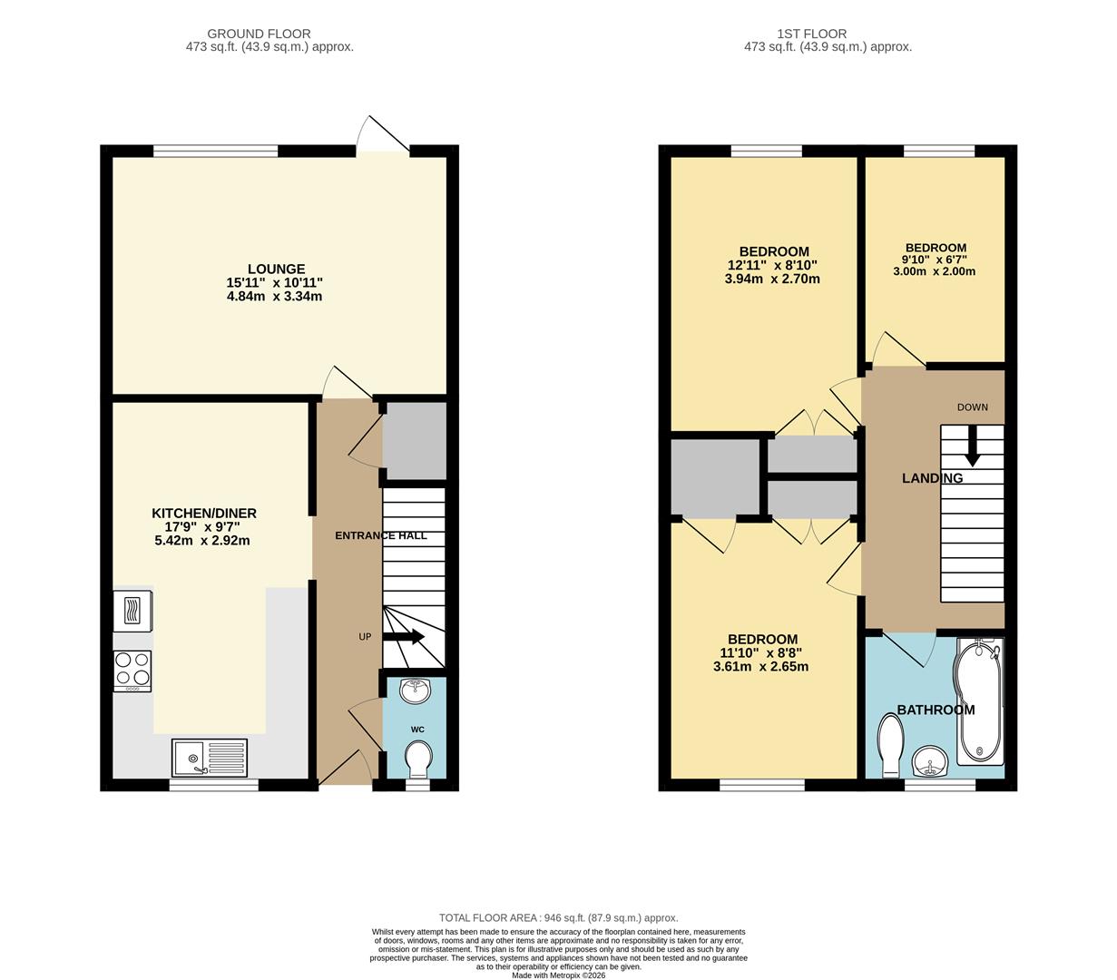 11, Parkside, Halstead floorplan