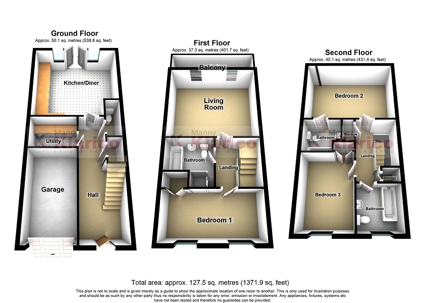 3 Bedrooms Town house to rent in Kendrick Grove, Birmingham B28