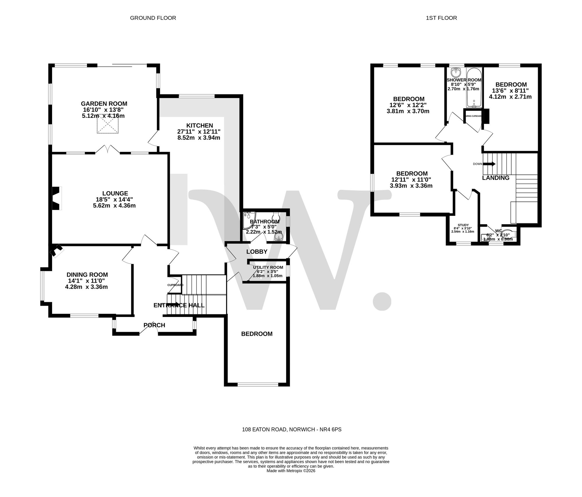 108 Eaton Road, Norwich floorplan