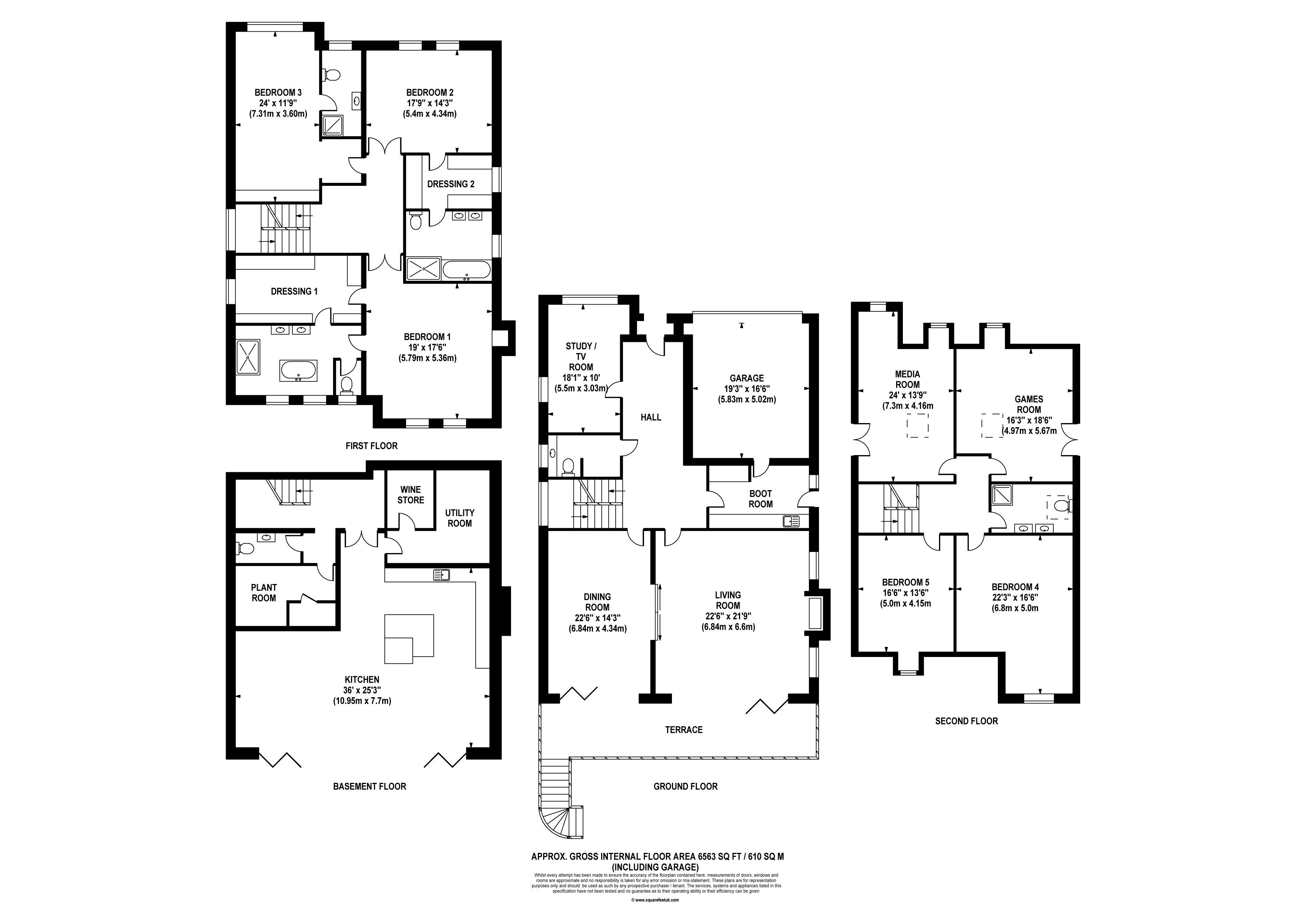 7 Bedrooms  to rent in Cobbetts Hill, Weybridge KT13